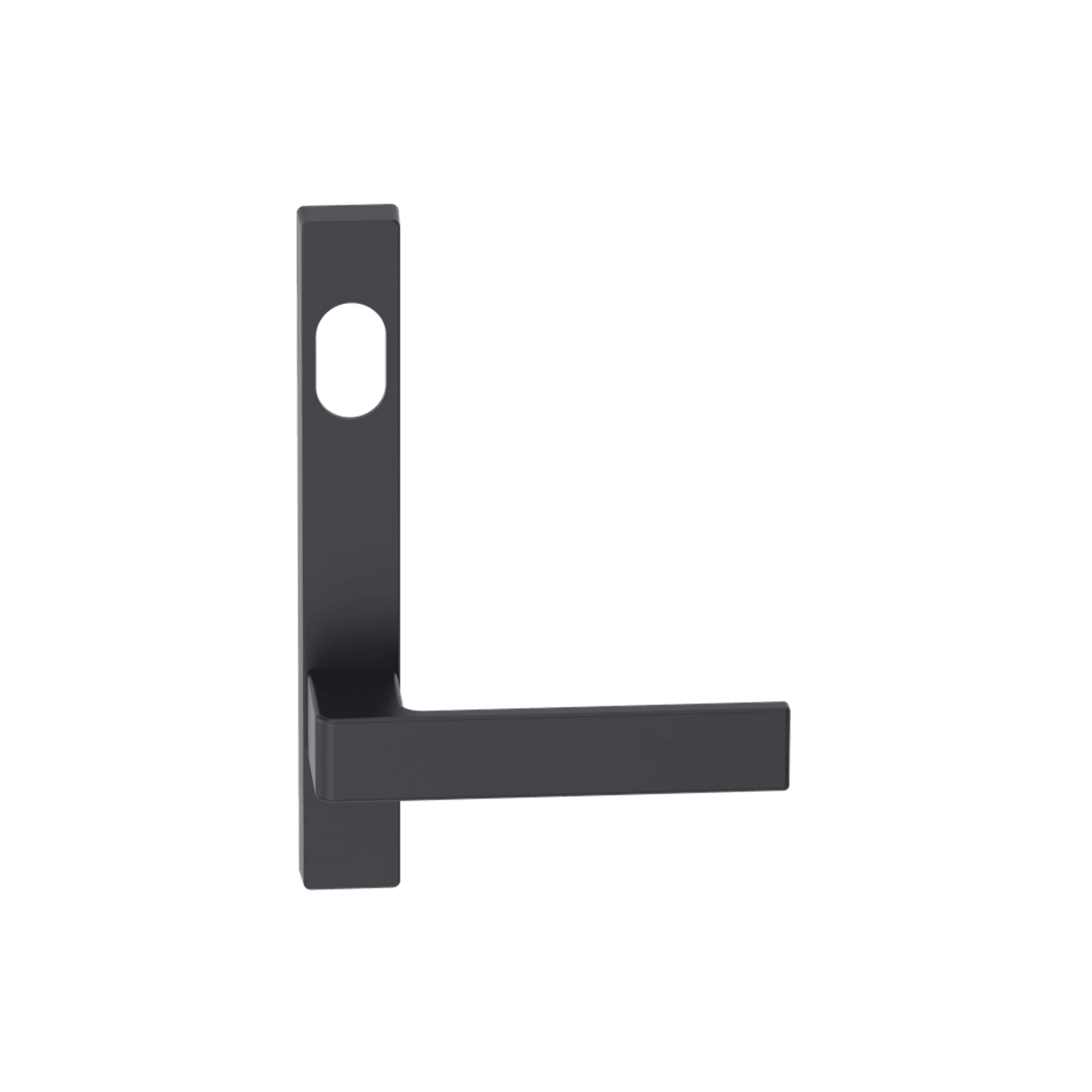 Narrow Plate Lever #32 Cylinder/Concealed BLK gallery detail image