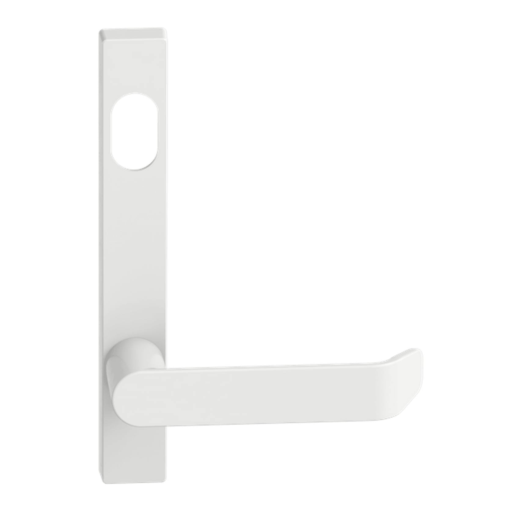 Narrow Plate Lever #34 Cylinder/Concealed WHT gallery detail image