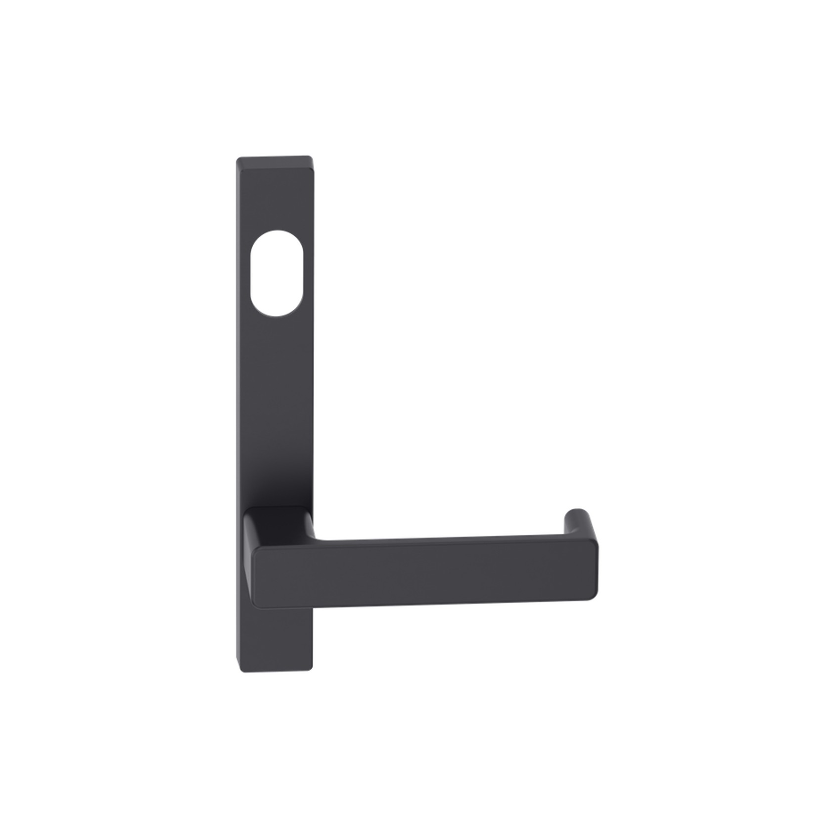 Narrow Plate Lever #35 Cylinder/Concealed BLK gallery detail image