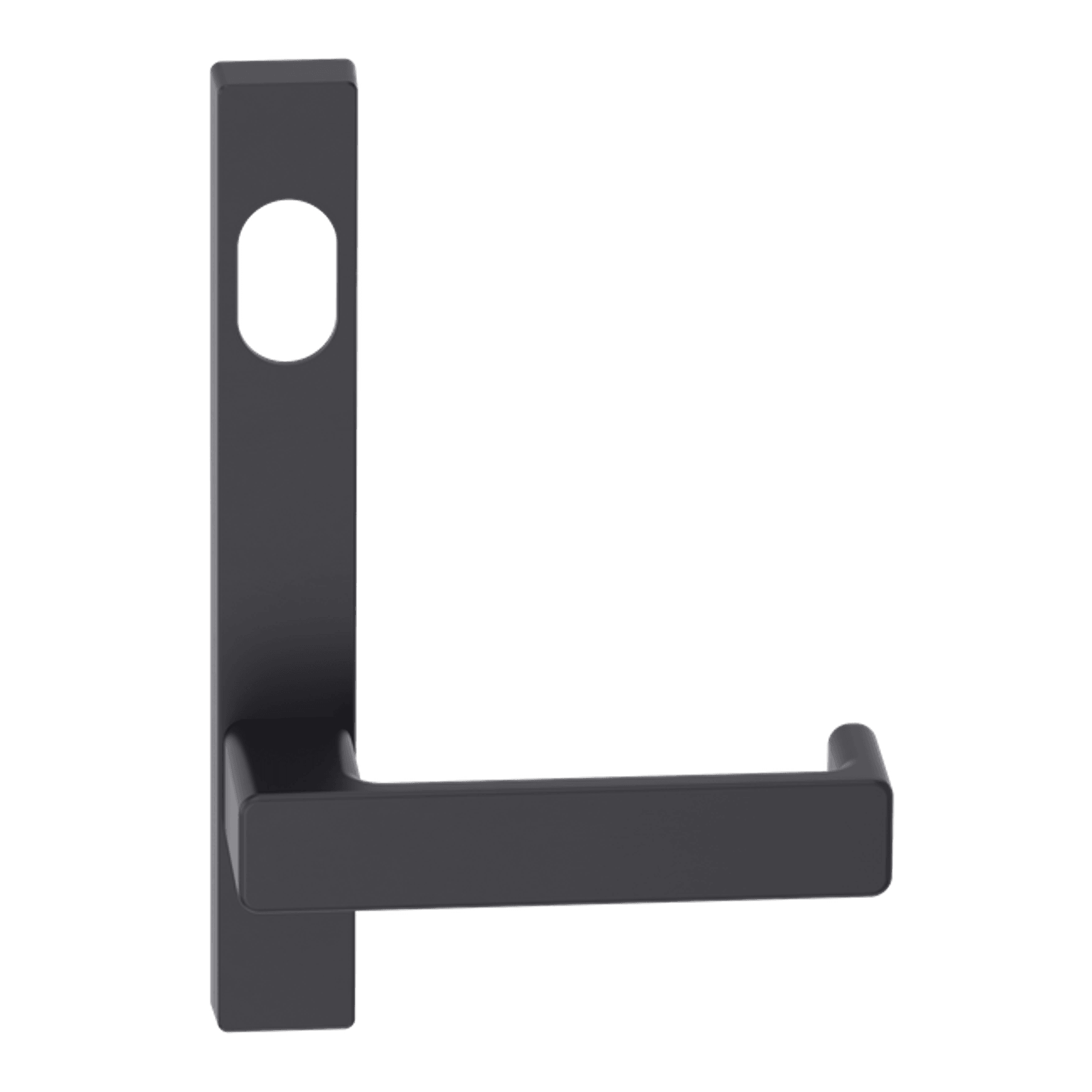 Narrow Plate Lever #35 Cylinder/Concealed BLK gallery detail image