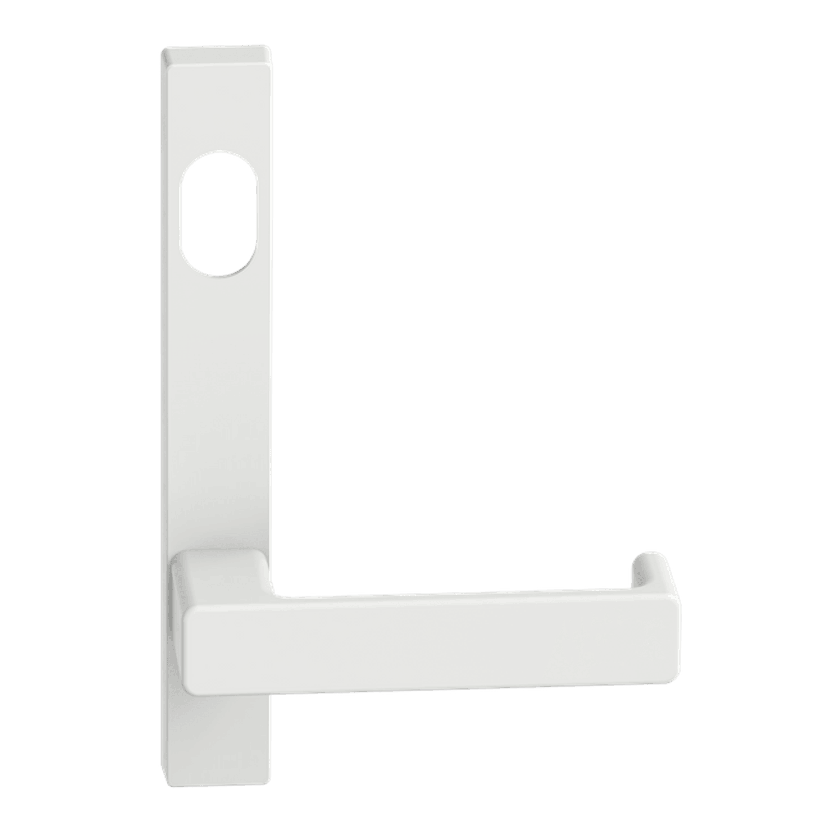 Narrow Plate Lever #35 Cylinder/Concealed WHT gallery detail image