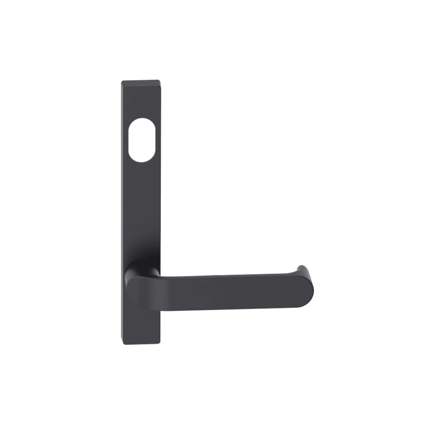 Narrow Plate Lever #36 Cylinder/Concealed BLK gallery detail image