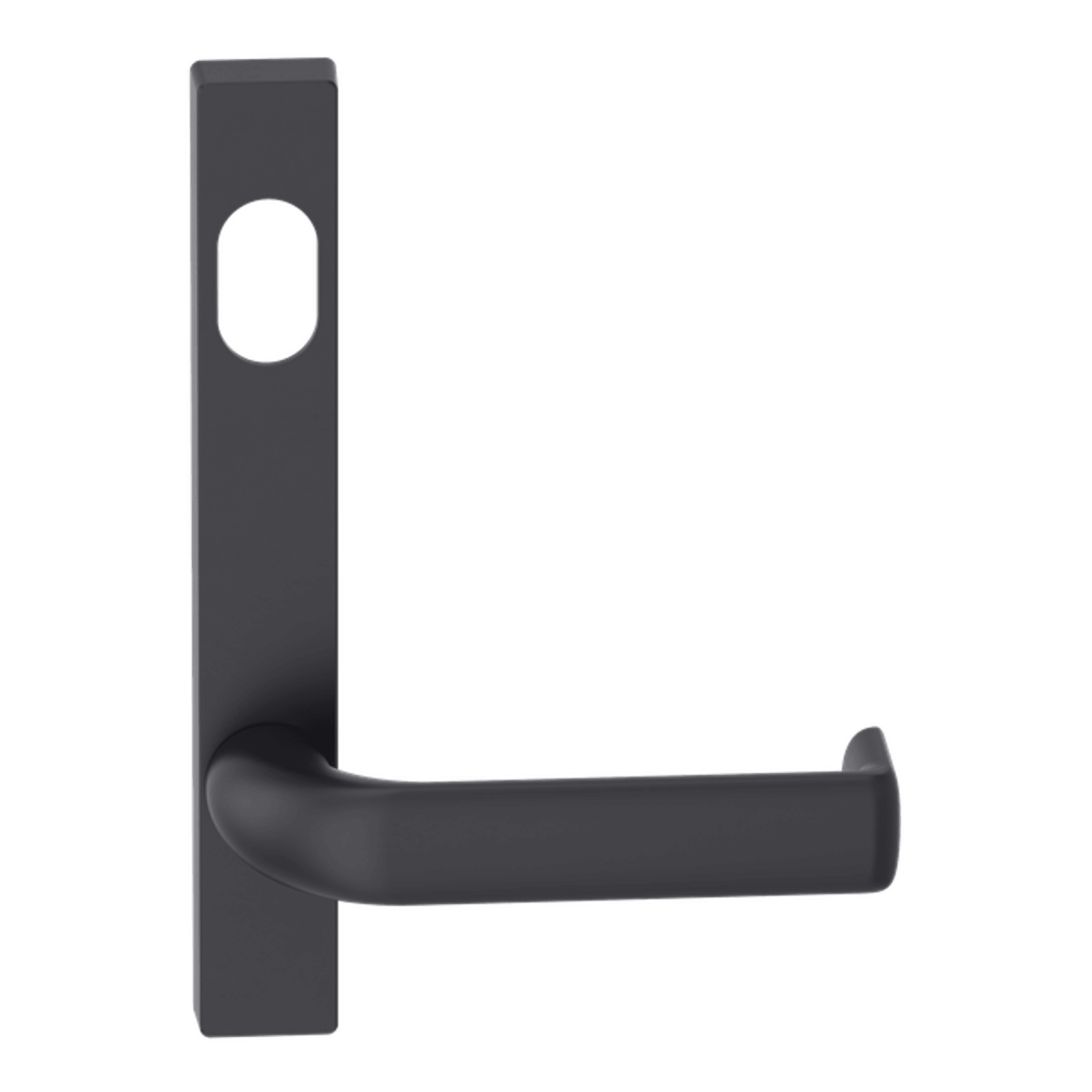 Narrow Plate Lever #38 Cylinder/Concealed BLK gallery detail image