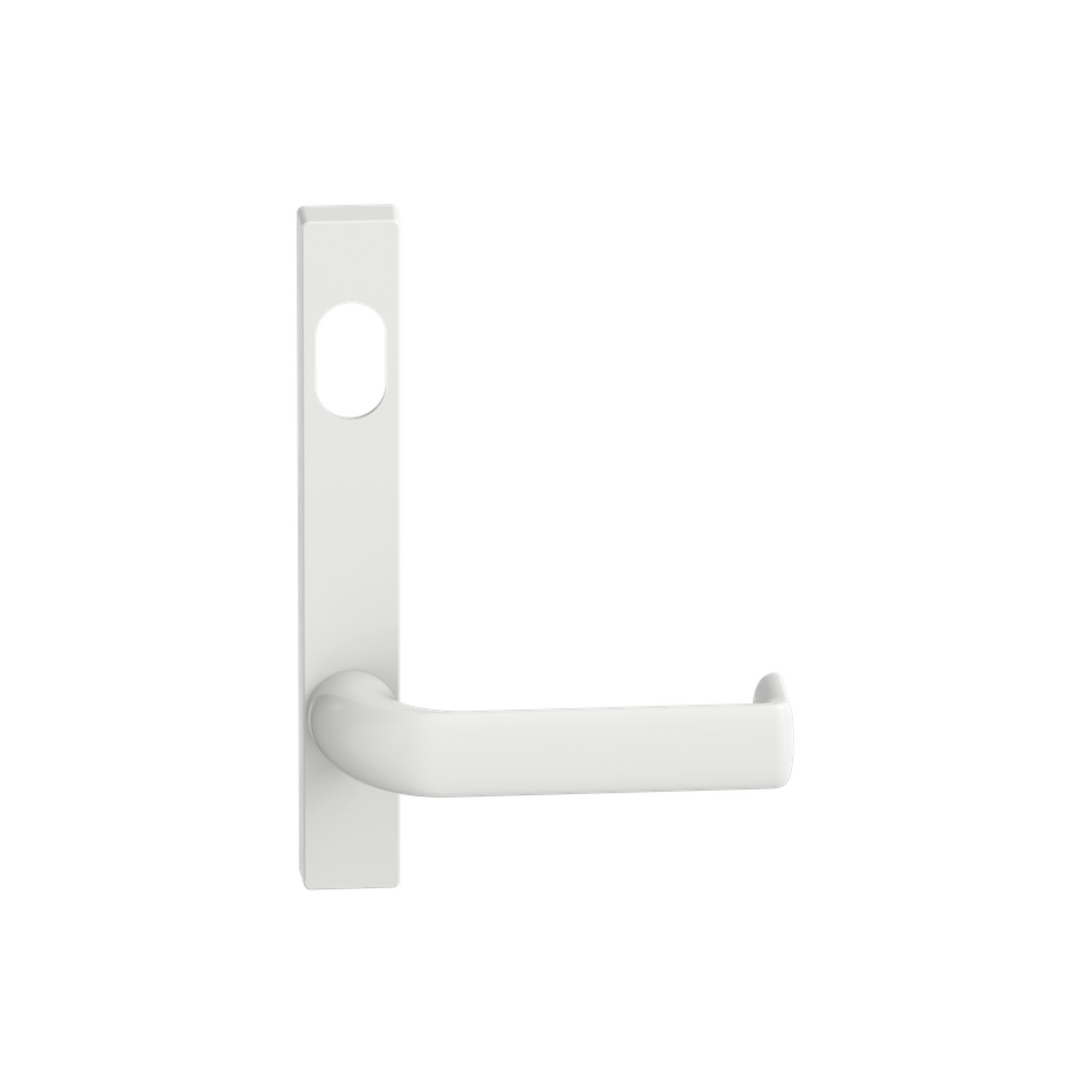 Narrow Plate Lever #38 Cylinder/Concealed WHT gallery detail image