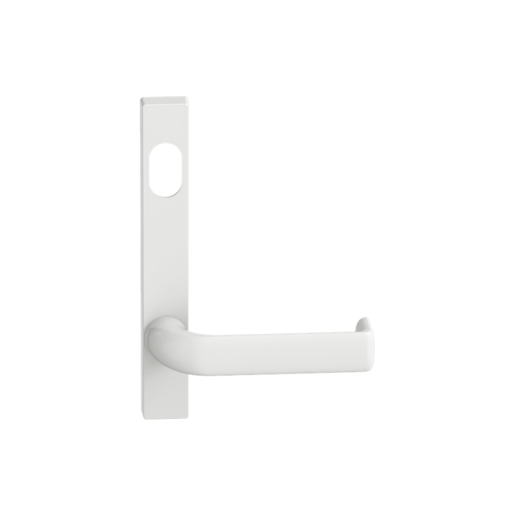 Narrow Plate Lever #38 Cylinder/Concealed WHT gallery detail image