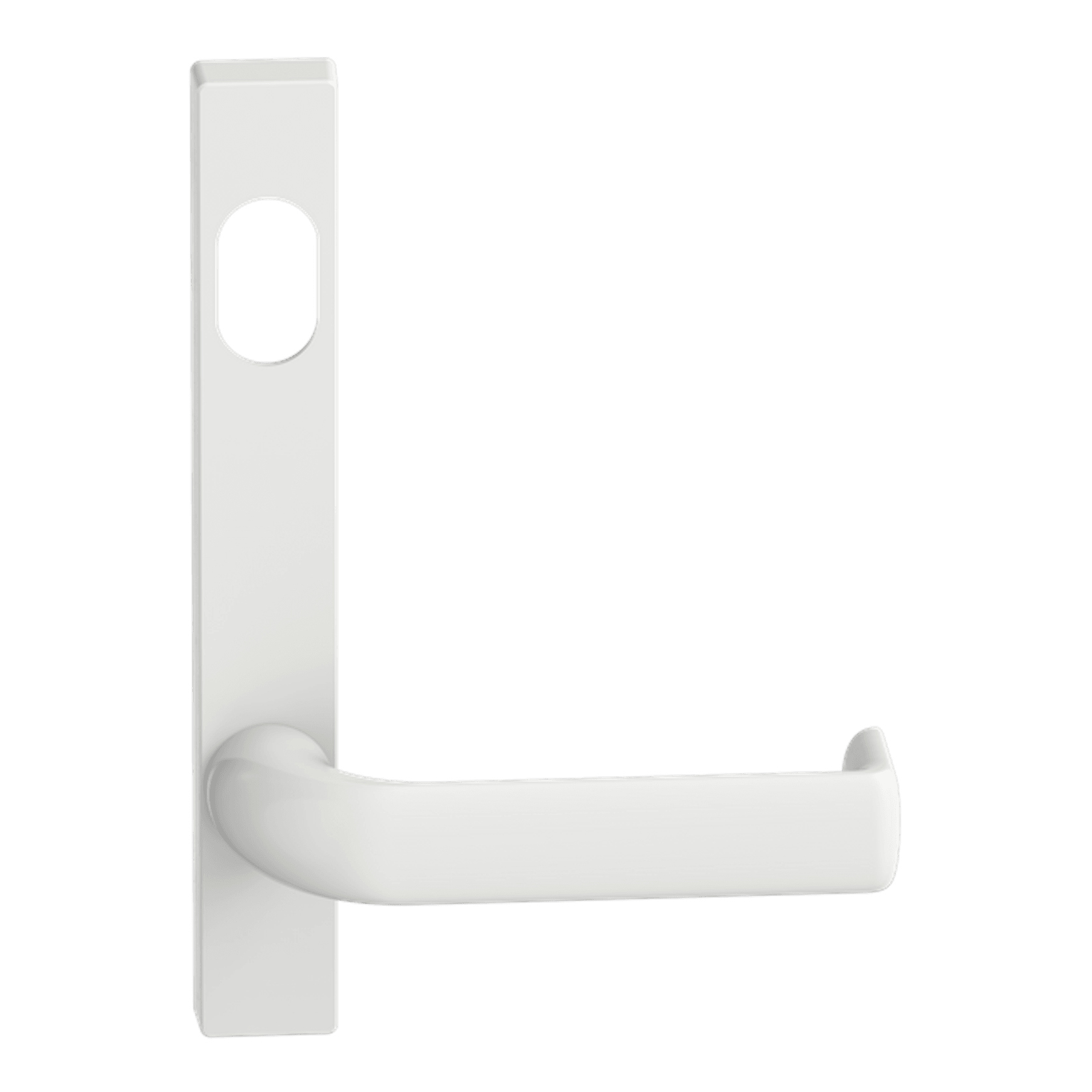 Narrow Plate Lever #38 Cylinder/Concealed WHT gallery detail image