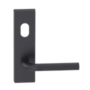 Rectangular Plate Lever #13 Cylinder/Concealed BLK gallery detail image