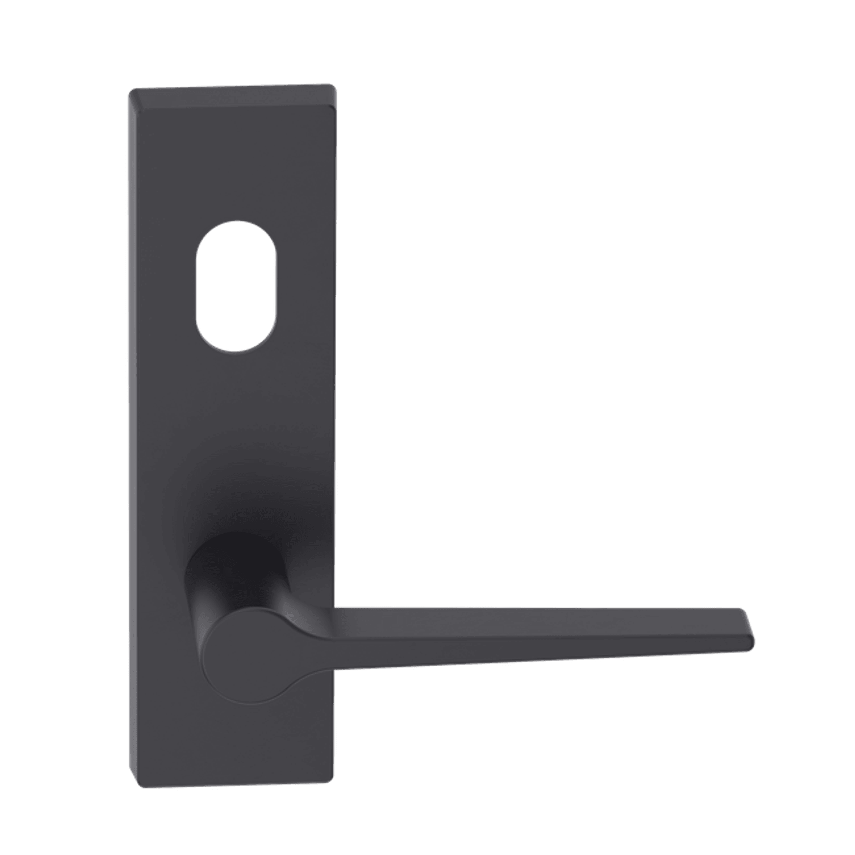 Rectangular Plate Lever #14 Cylinder/Concealed BLK gallery detail image