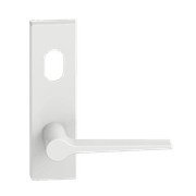 Rectangular Plate Lever #14 Cylinder/Concealed WHT gallery detail image