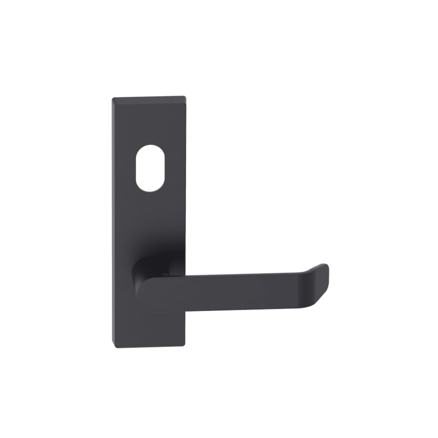 Rectangular Plate Lever #34 Cylinder/Concealed BLK gallery detail image