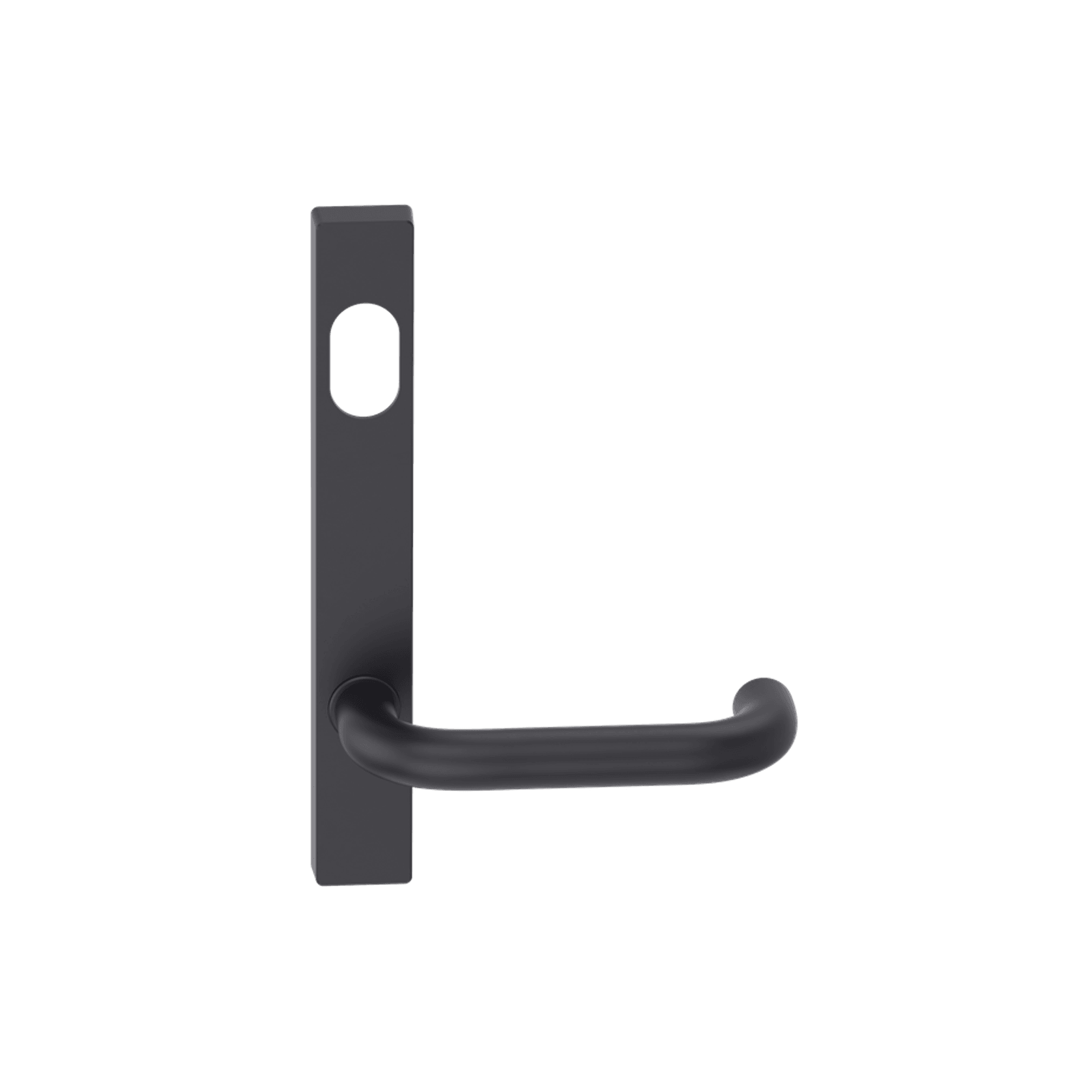 Narrow Plate Lever #10 Cylinder/Concealed BLK gallery detail image