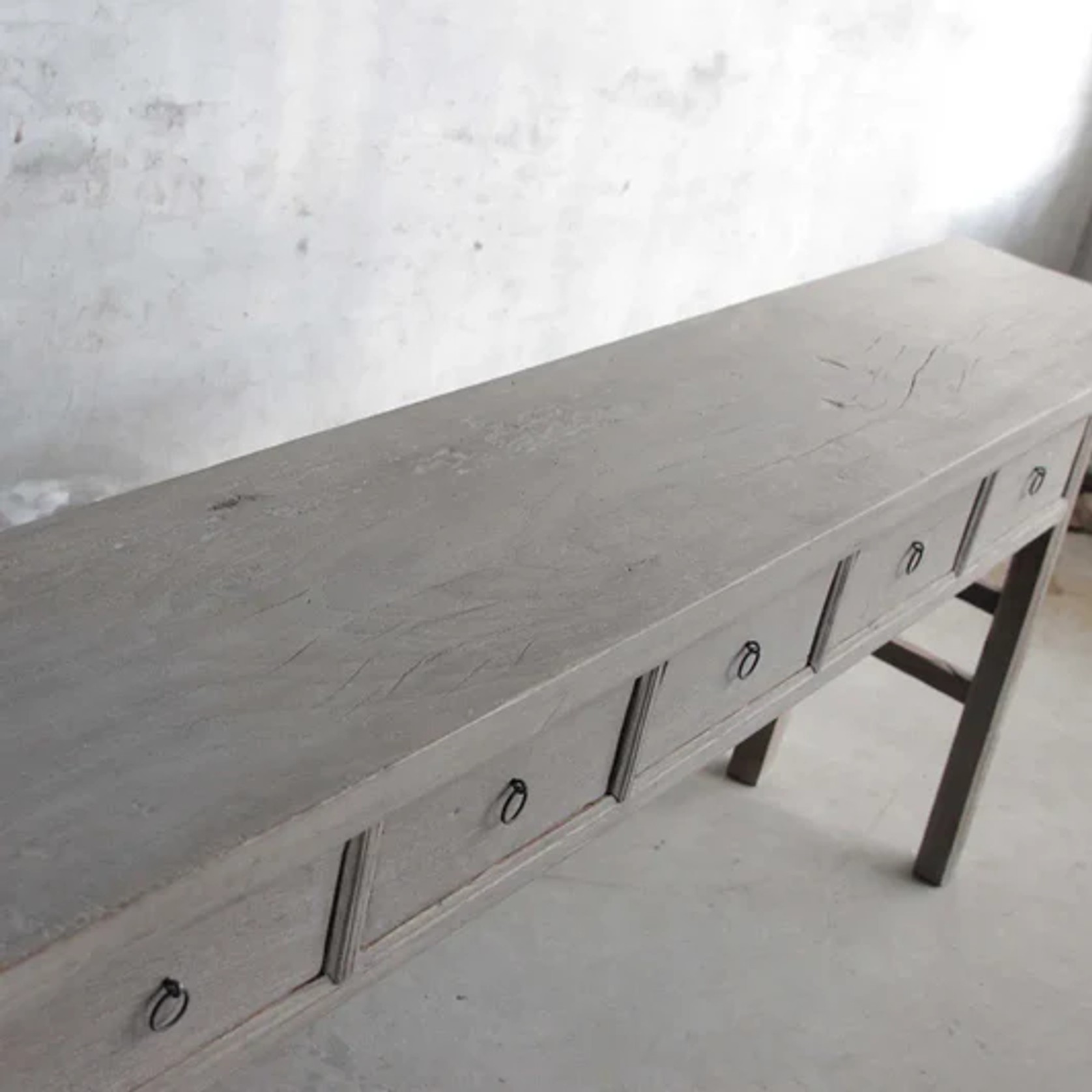120 Year Old Elm Wood Console - Oscar and Mila gallery detail image
