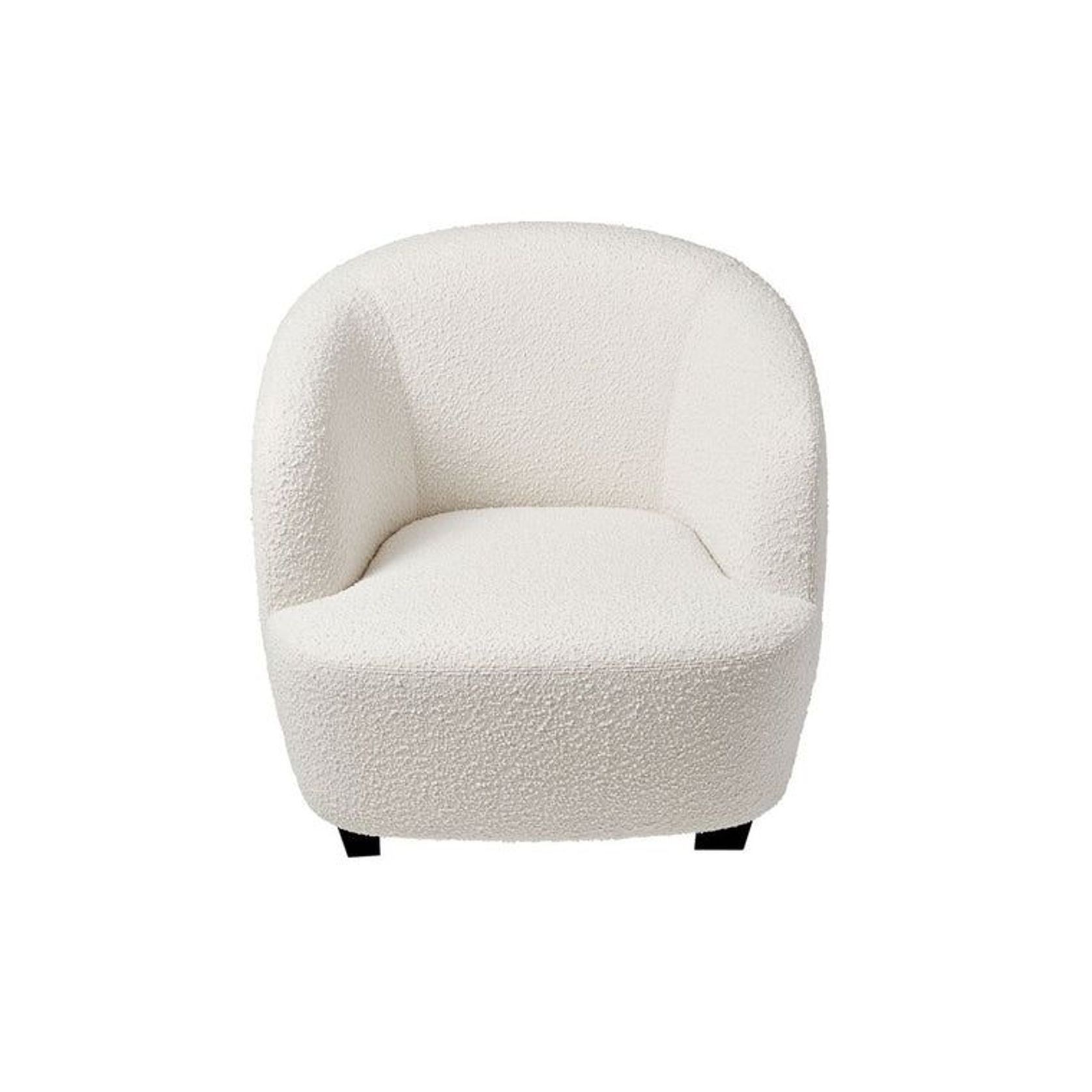 Area Curved Occasional Chair in Boucle gallery detail image