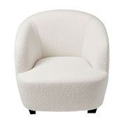 Area Curved Occasional Chair in Boucle gallery detail image