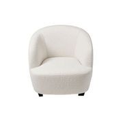Area Curved Occasional Chair in Boucle gallery detail image