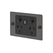 Buster+Punch 2 Socket USB A+C Outlet gallery detail image