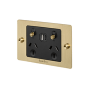Buster+Punch 2 Socket USB A+C Outlet gallery detail image