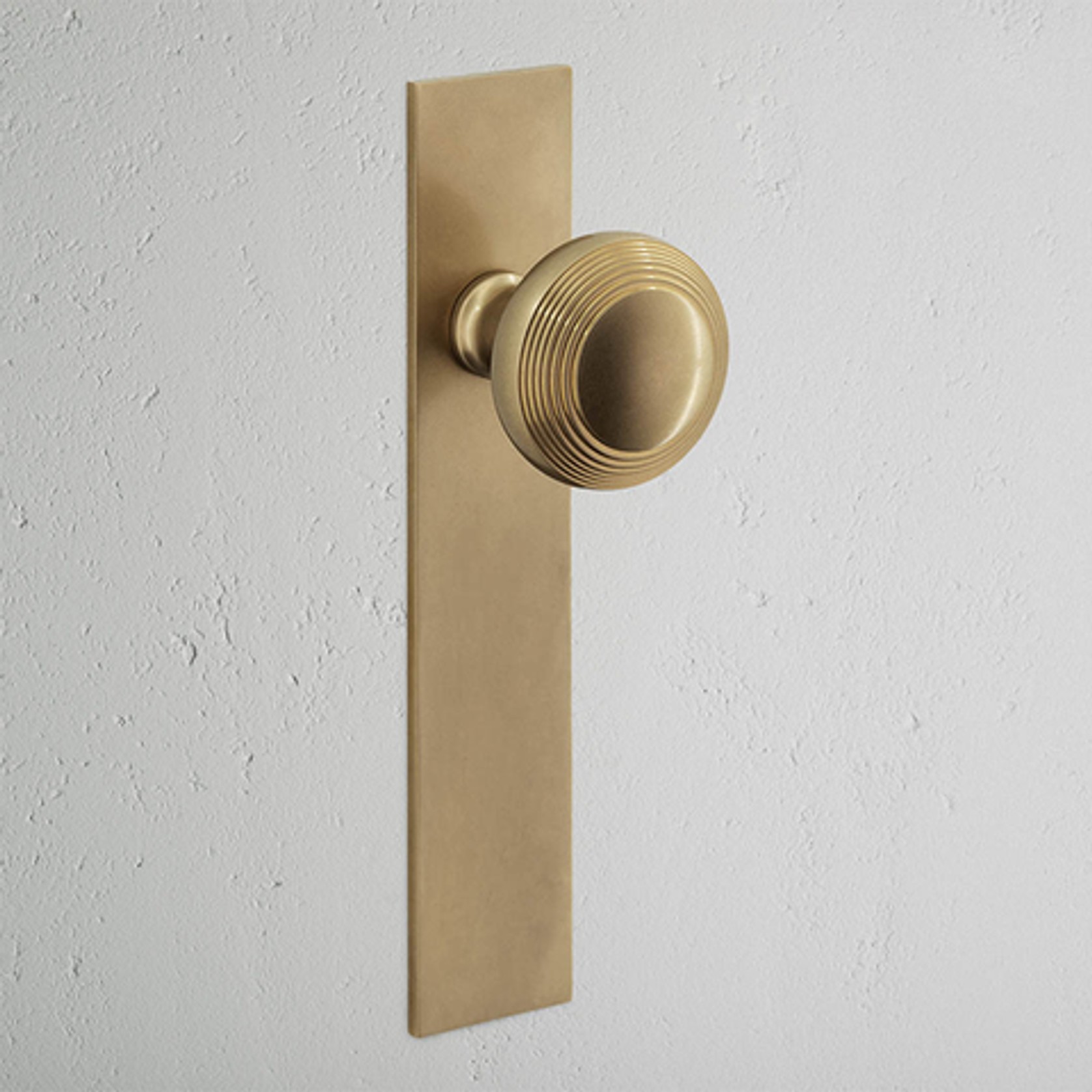 Corston Poplar Long Plate Door Knob gallery detail image