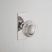 Corston Poplar Short Plate Door Knob gallery detail image