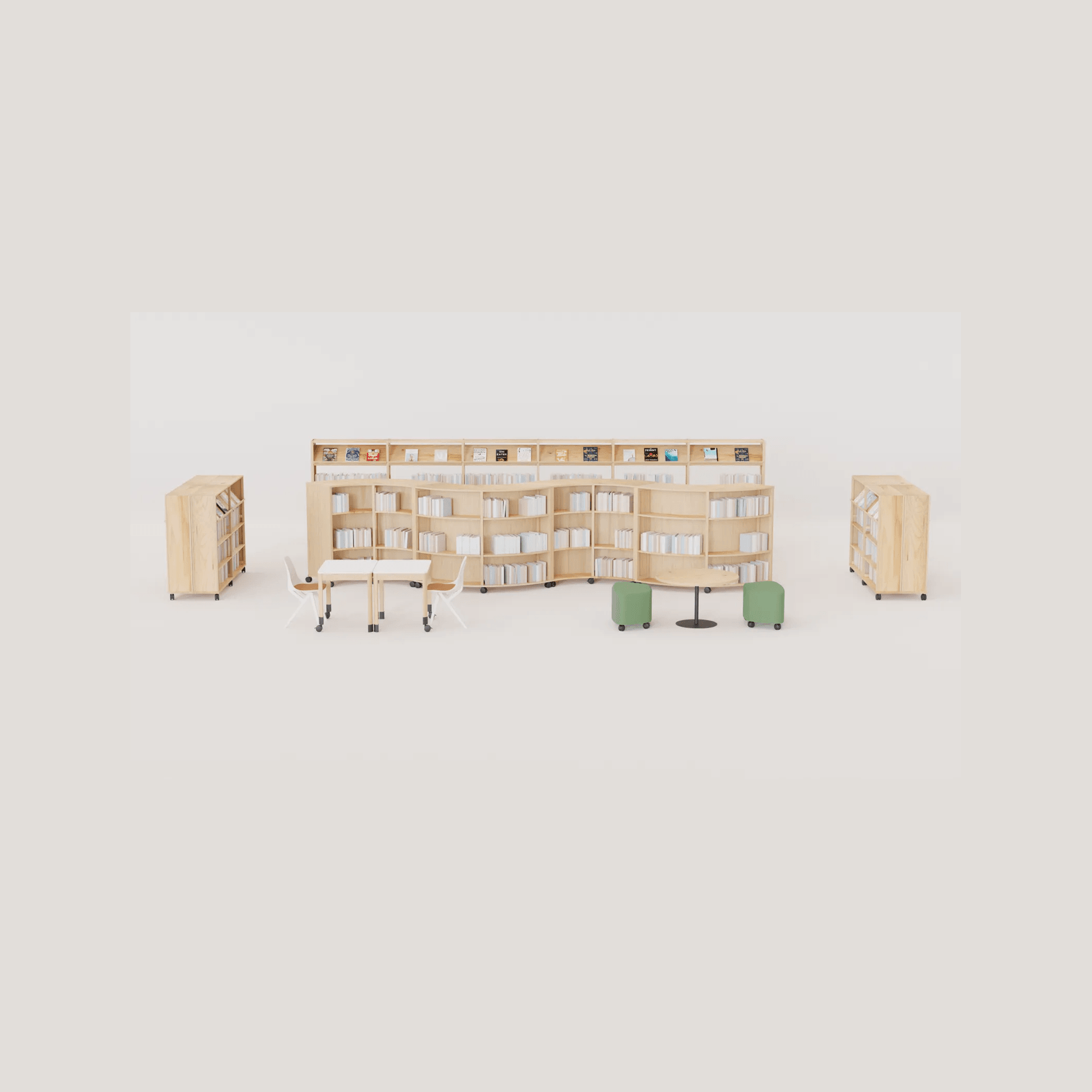Library Shelving by Lundia gallery detail image