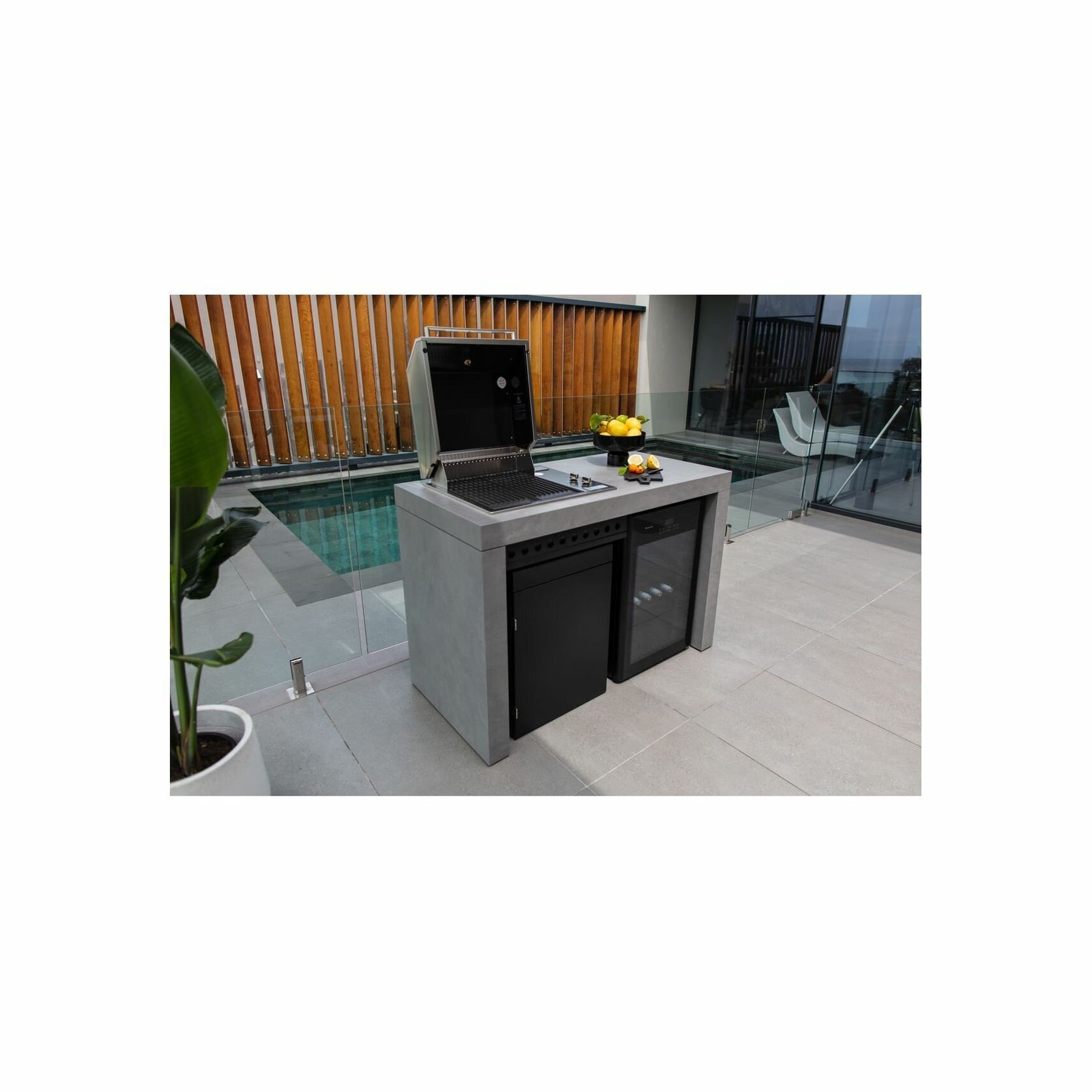 Artusi 1400mm Ascale Outdoor Kitchen with Cosmopolitana Grey Cladding gallery detail image
