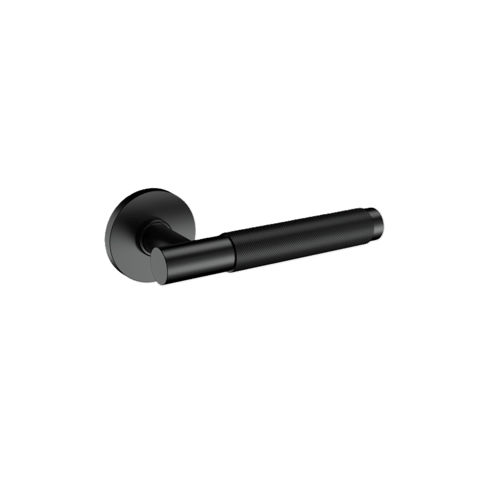 Flow Lever Handle In Matt Black gallery detail image