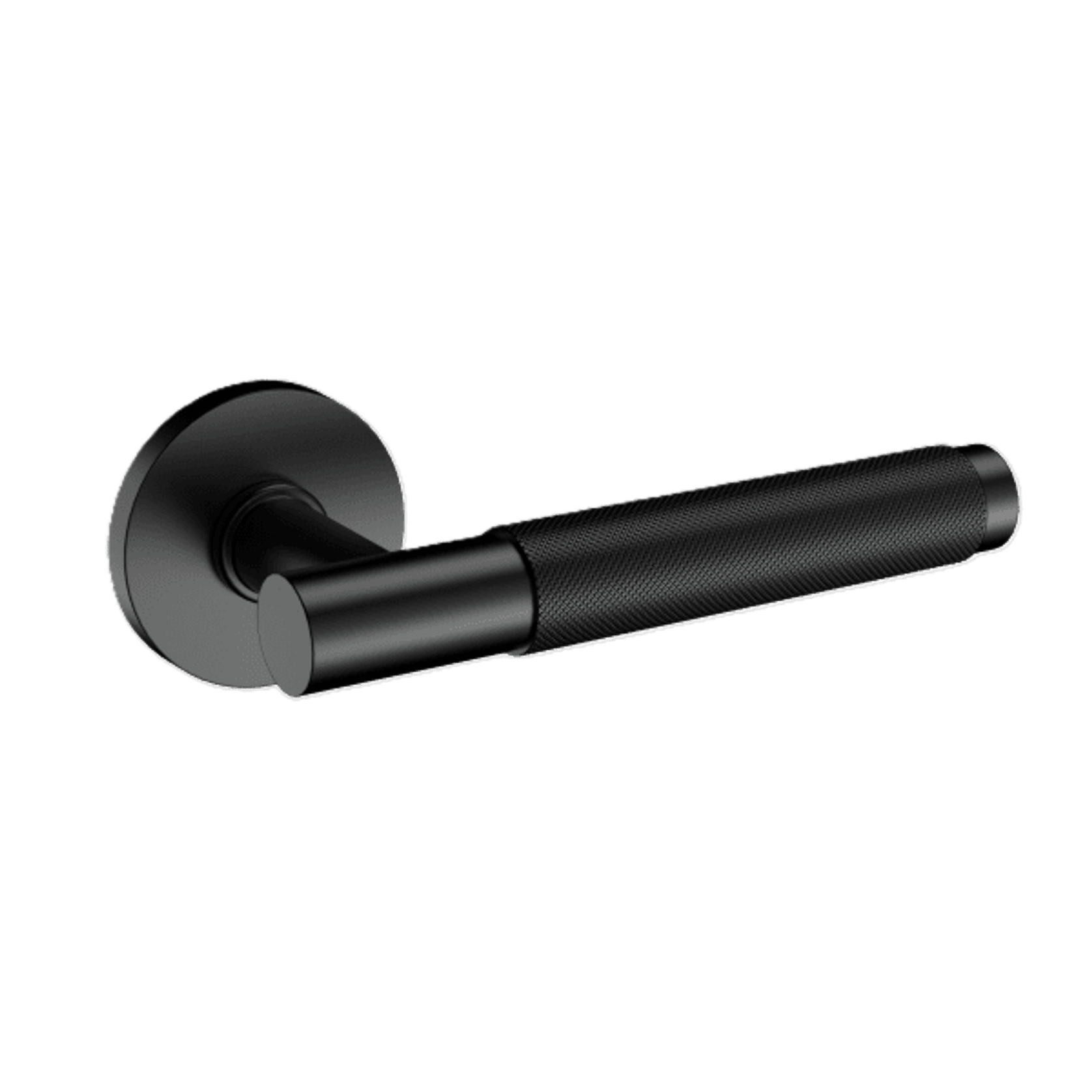 Flow Lever Handle In Matt Black gallery detail image