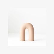 Quincey Natural Pink Candle Holder gallery detail image