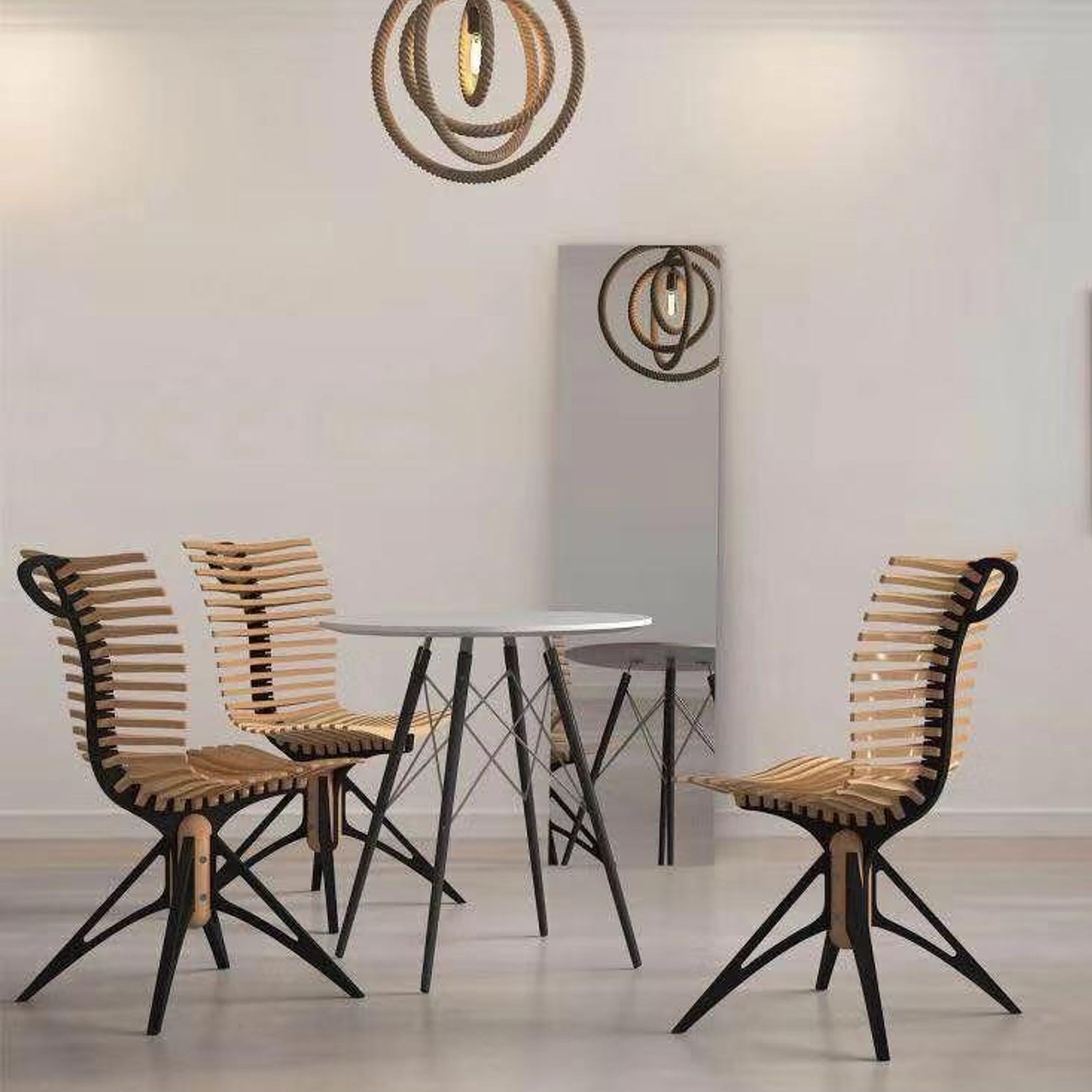 Fish Bone Designer Chair gallery detail image
