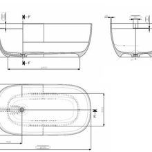 Domus Living Fiume Cristalplant Freestanding Bath gallery detail image