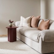 Baya Flaxmill Handwoven Linen Cushion - Clay | Two Sizes gallery detail image