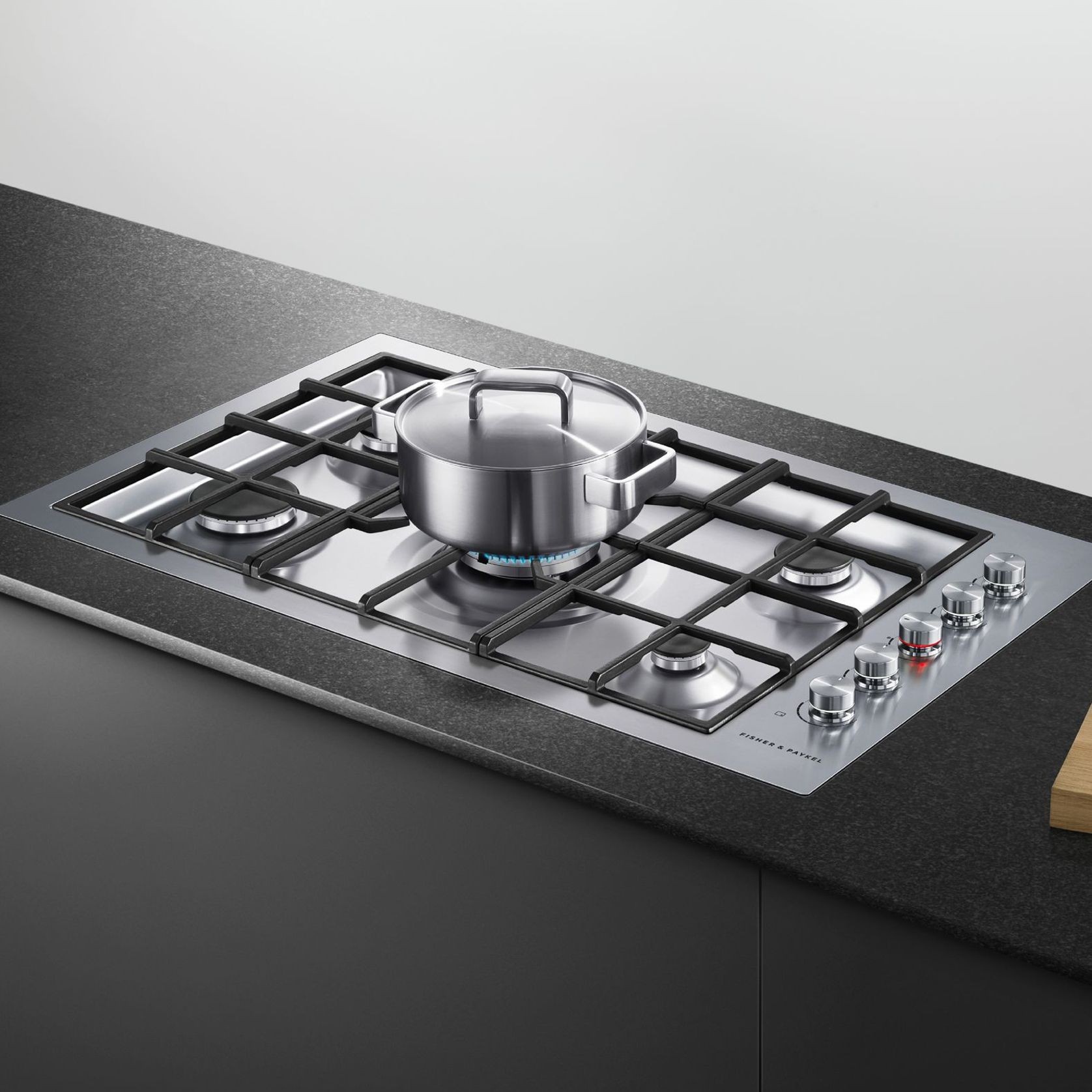 Gas on Steel Cooktop, 90cm, Flush Fit, LPG gallery detail image