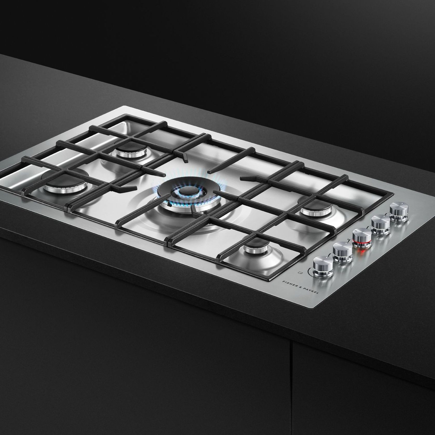 Gas on Steel Cooktop, 90cm, Flush Fit gallery detail image