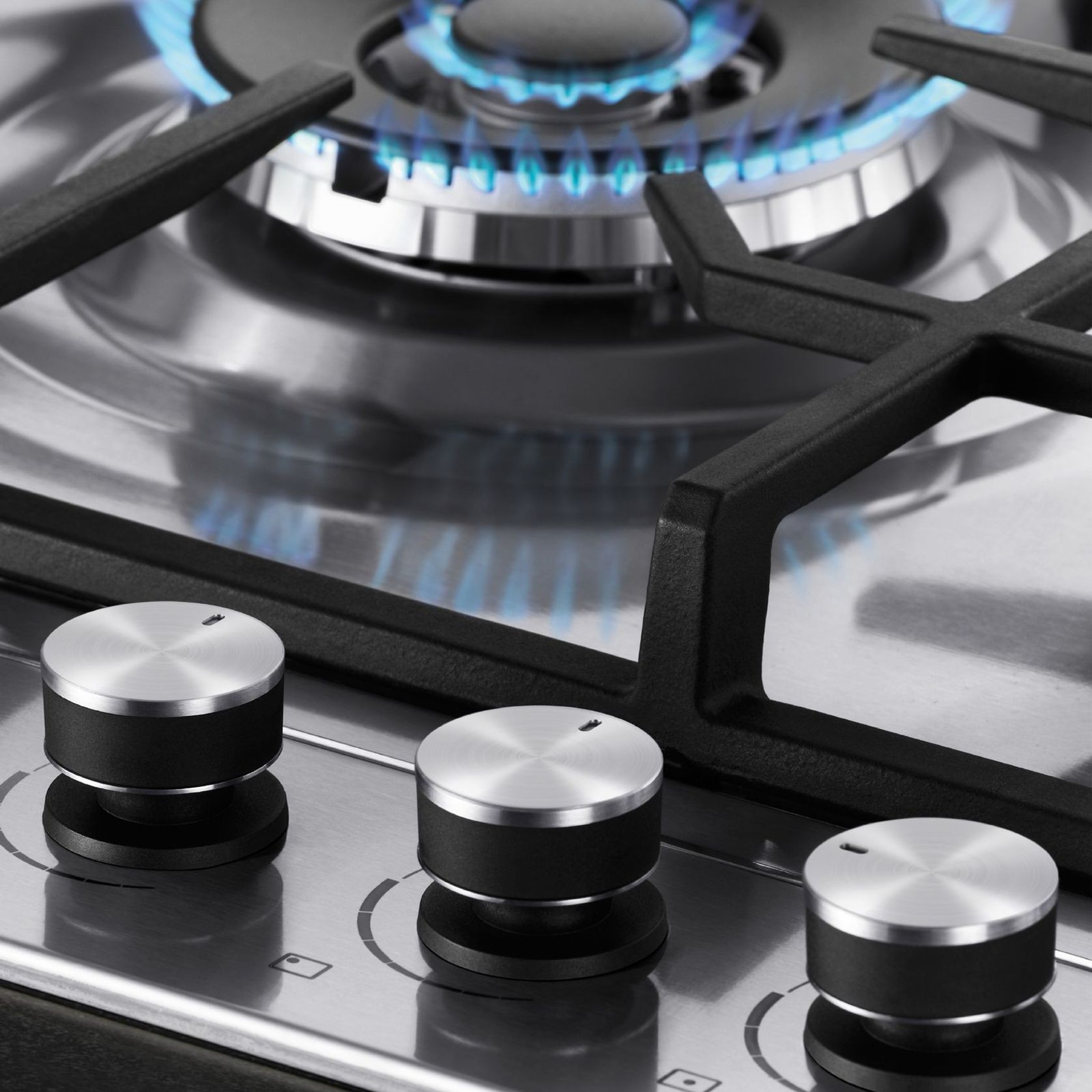 Gas on Steel Cooktop, 90cm, Stainless Steel gallery detail image