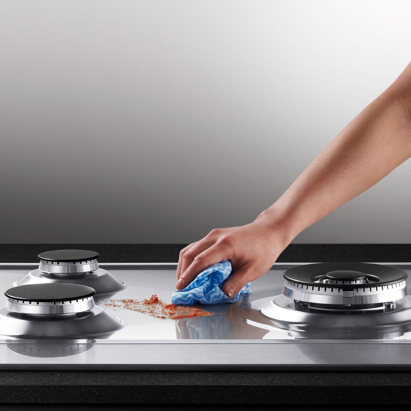 Gas on Steel Cooktop, 90cm, Stainless Steel gallery detail image