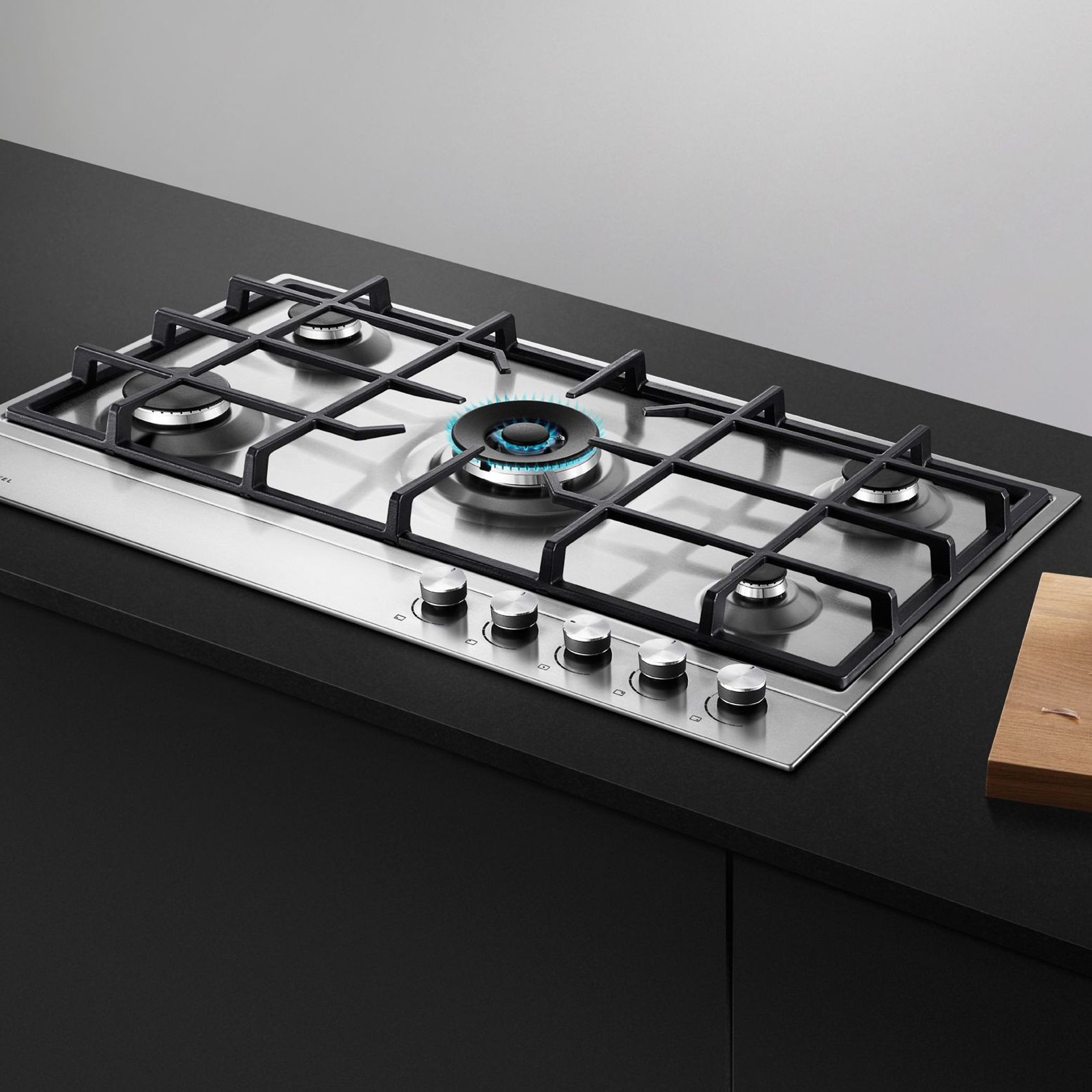 Gas on Steel Cooktop, 90cm, Stainless Steel gallery detail image