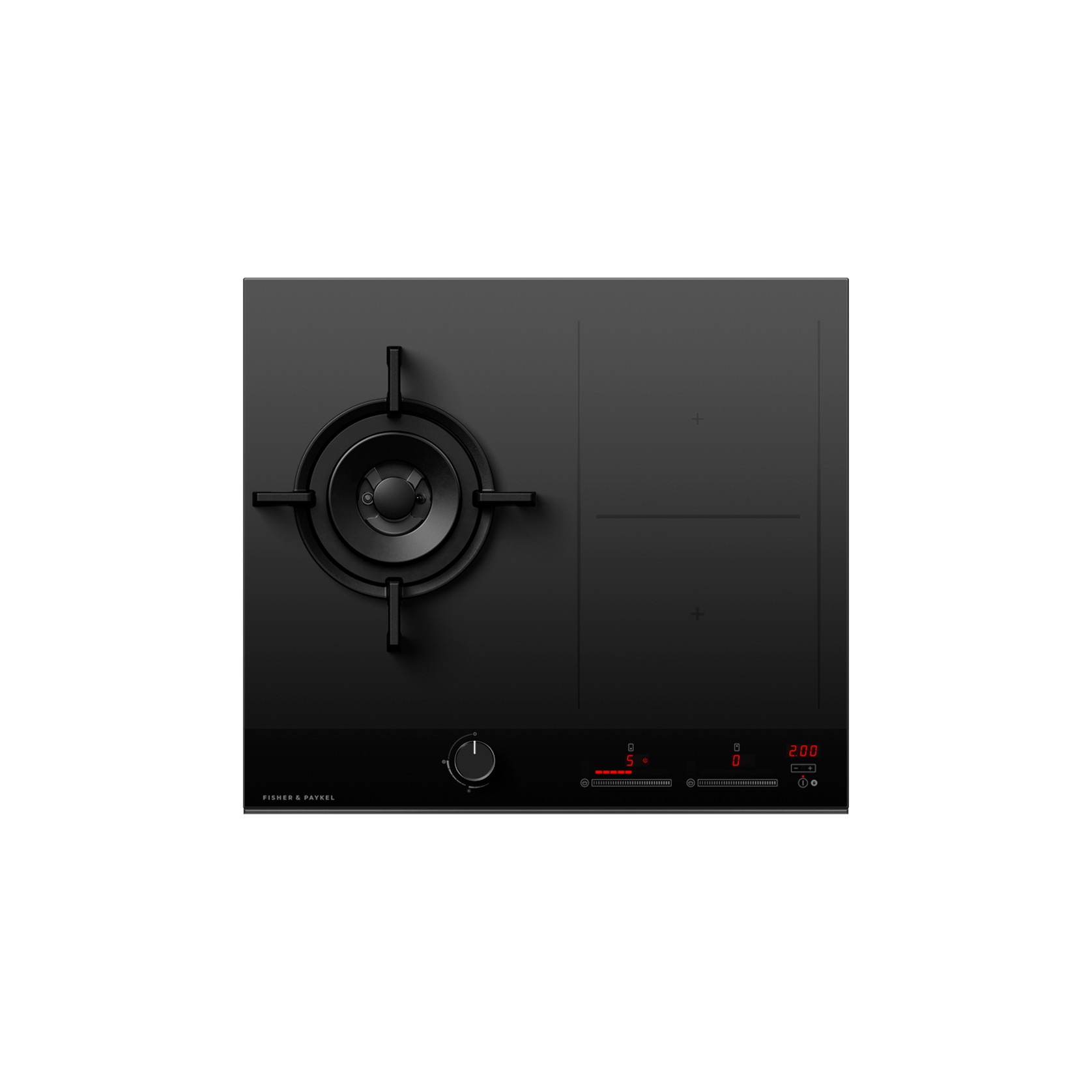 Gas + Induction Cooktop, 60cm, 1 Burner, 2 Zones with SmartZone gallery detail image