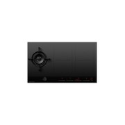 Gas + Induction Cooktop, 90cm, 1 Burner, 4 Zones with SmartZone, Black Glass gallery detail image