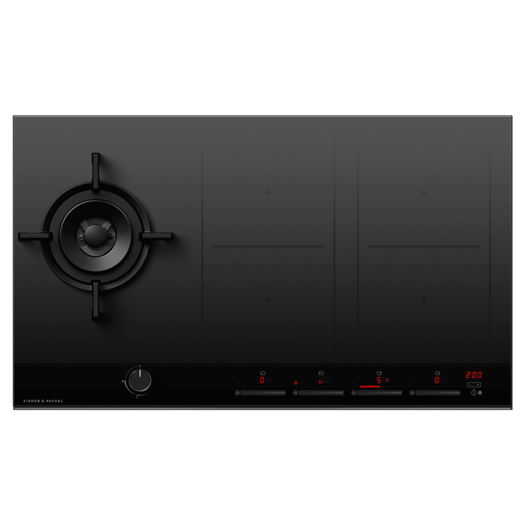 Gas + Induction Cooktop, 90cm, 1 Burner, 4 Zones with SmartZone gallery detail image