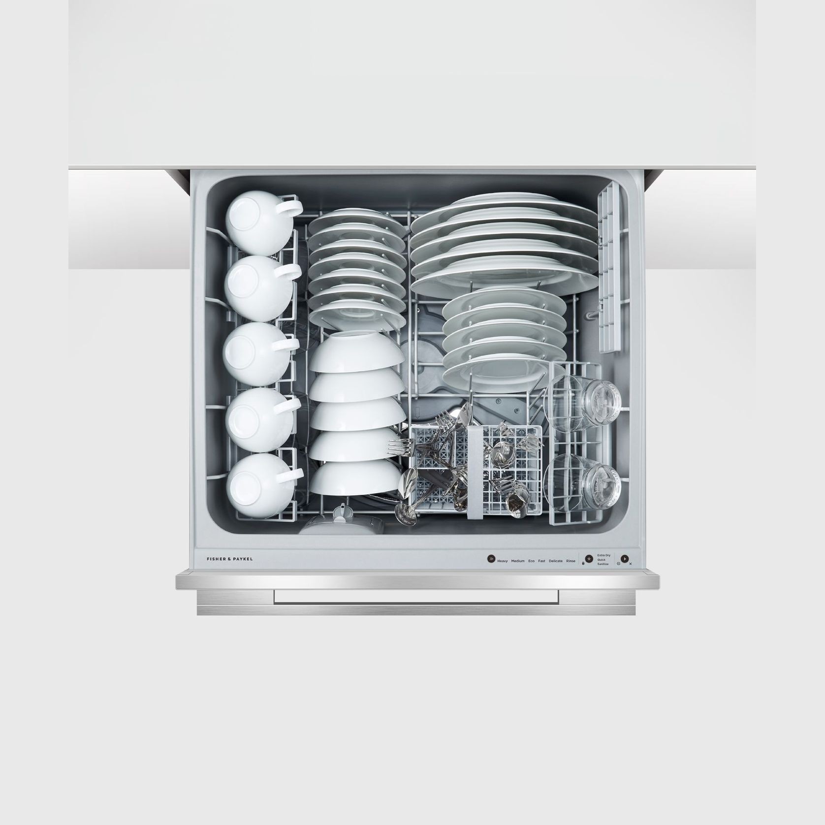 Double DishDrawer Dishwasher, Stainless Steel, Sanitise gallery detail image