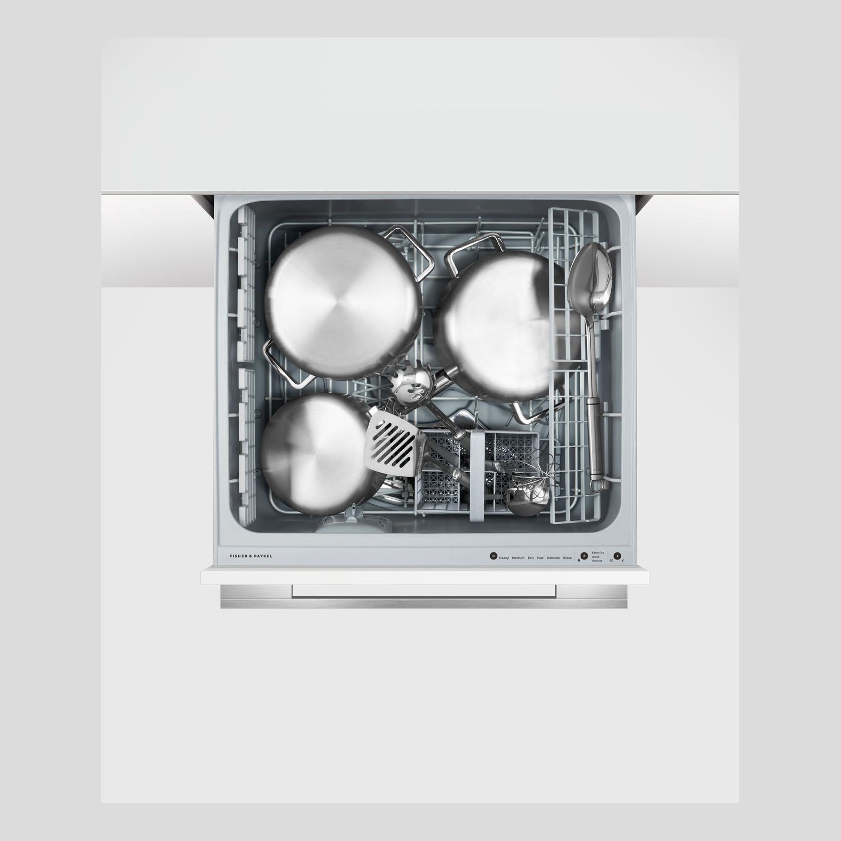 Integrated Single DishDrawer Dishwasher, Tall, Sanitise, Panel Ready gallery detail image