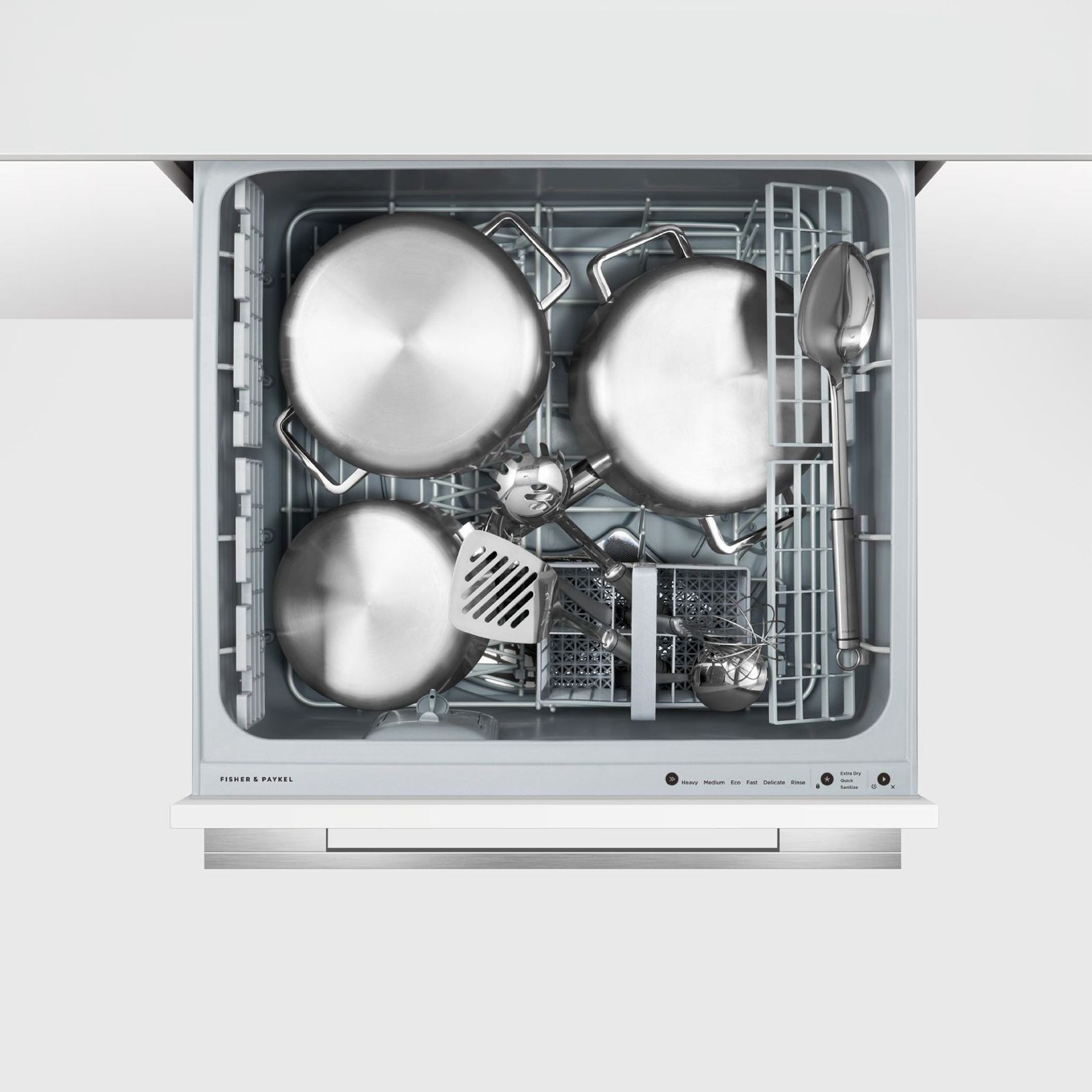 Integrated Single DishDrawer Dishwasher, Tall, Sanitise, Panel Ready gallery detail image