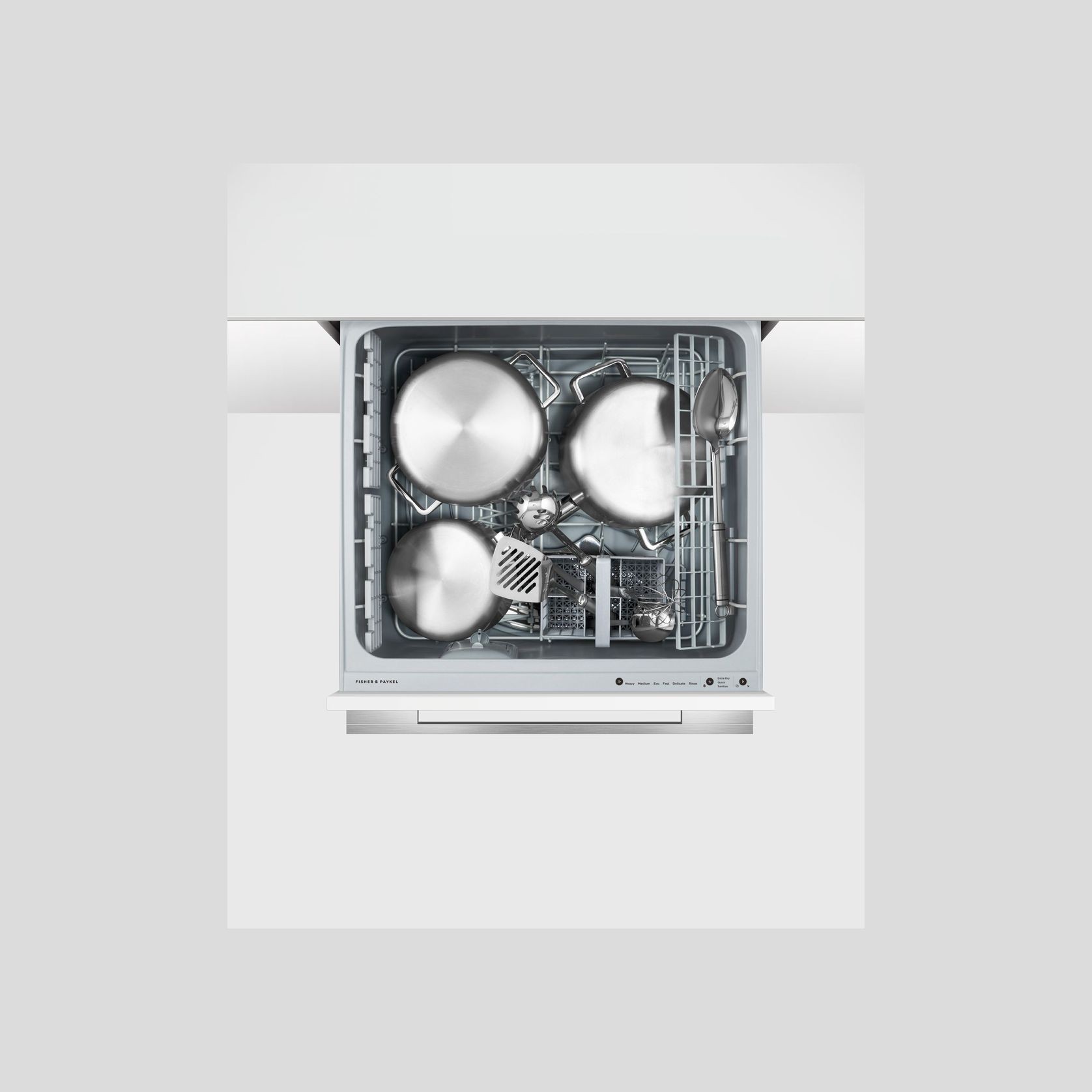 Integrated Single DishDrawer Dishwasher, Tall, Sanitise, Panel Ready gallery detail image