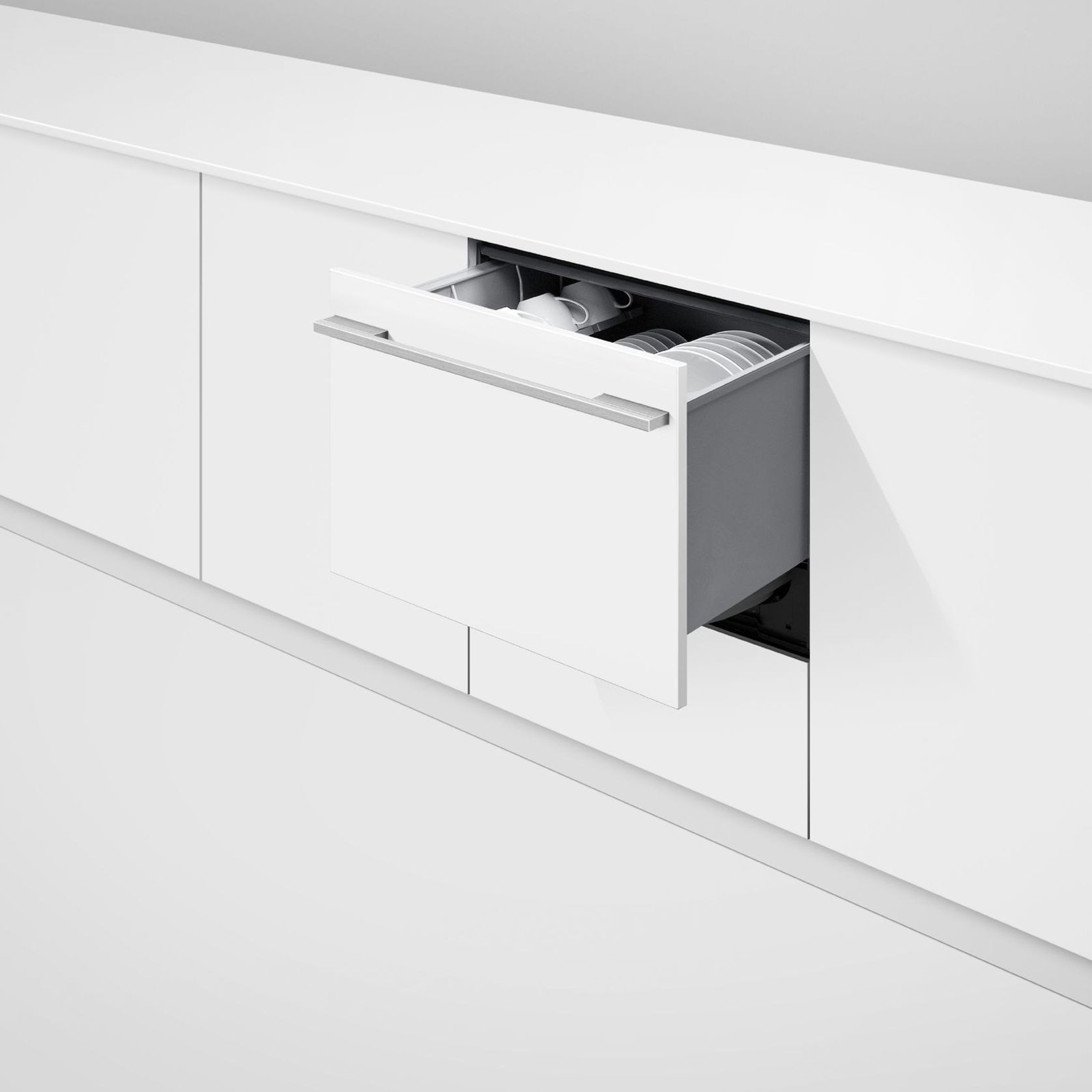 Integrated Single DishDrawer Dishwasher, Tall, Sanitise, Panel Ready gallery detail image