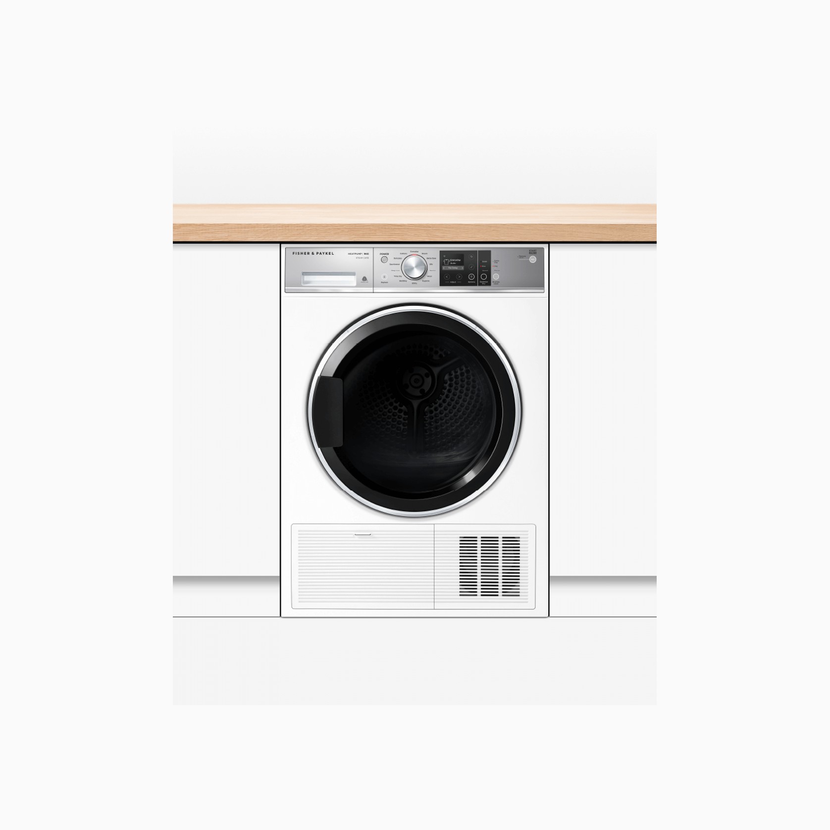 Heat Pump Dryer, White, 9kg, Steam Care gallery detail image