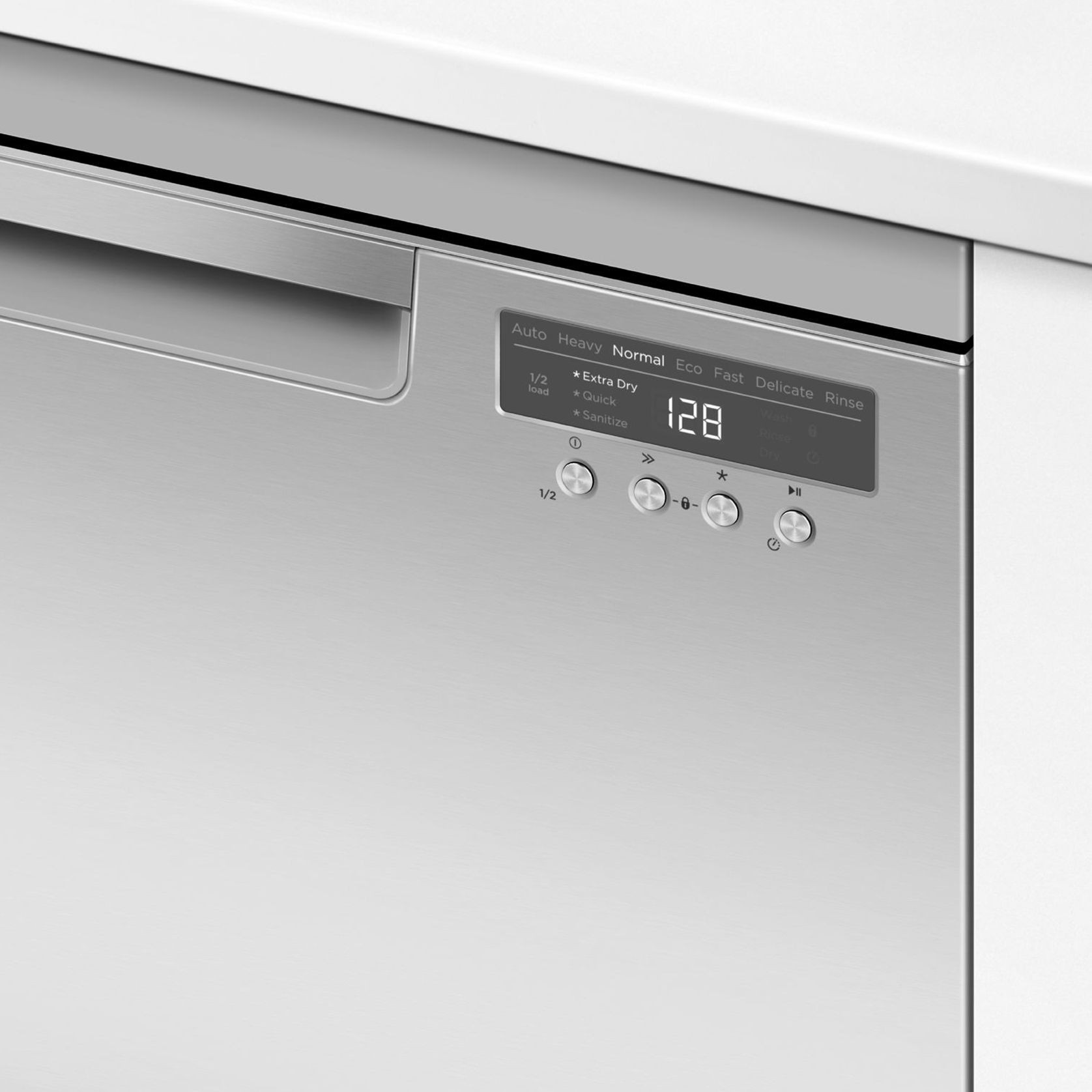 Freestanding Dishwasher, Stainless Steel, Sanitise gallery detail image