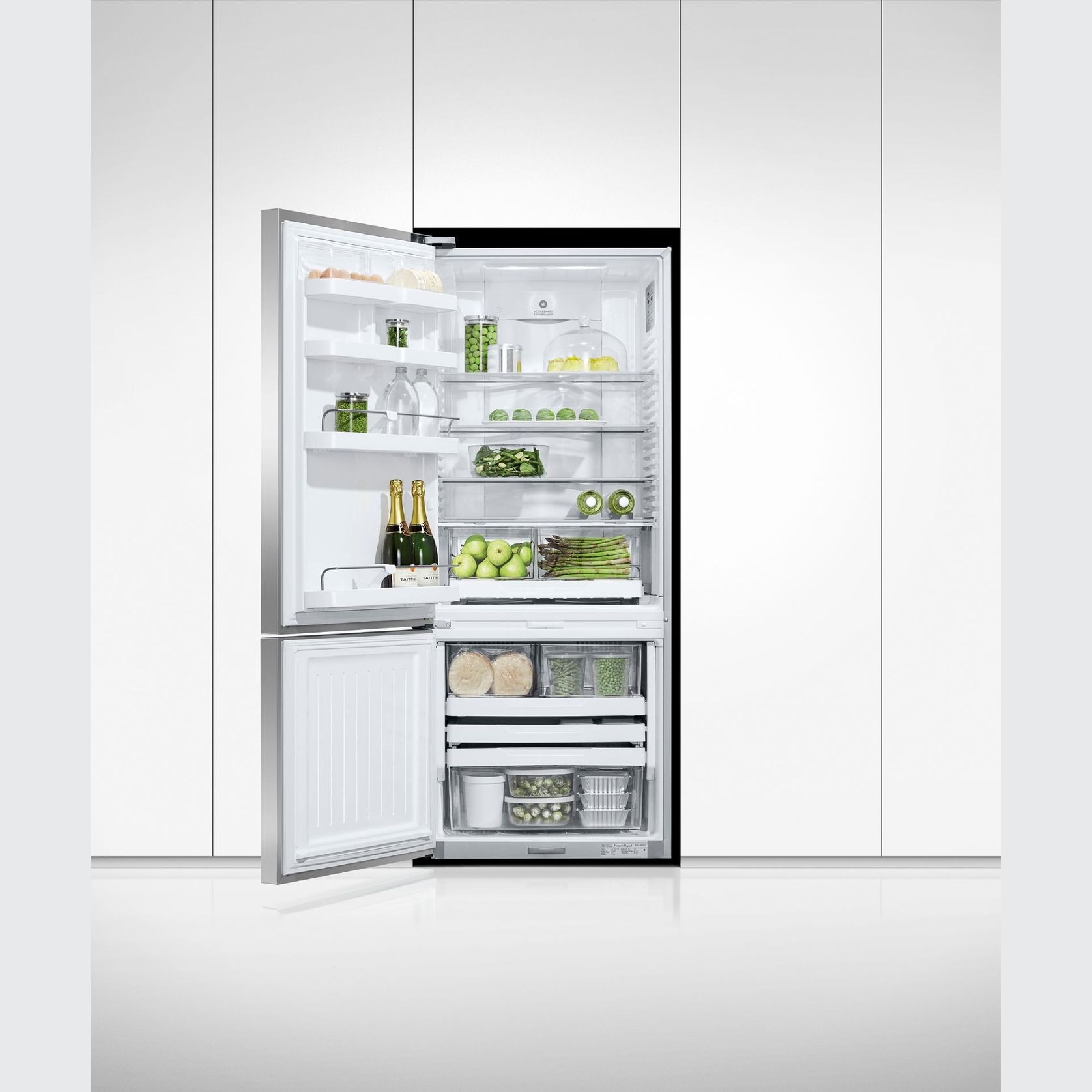 Freestanding Refrigerator Freezer, 68cm, 413L, Left Hinge ArchiPro NZ