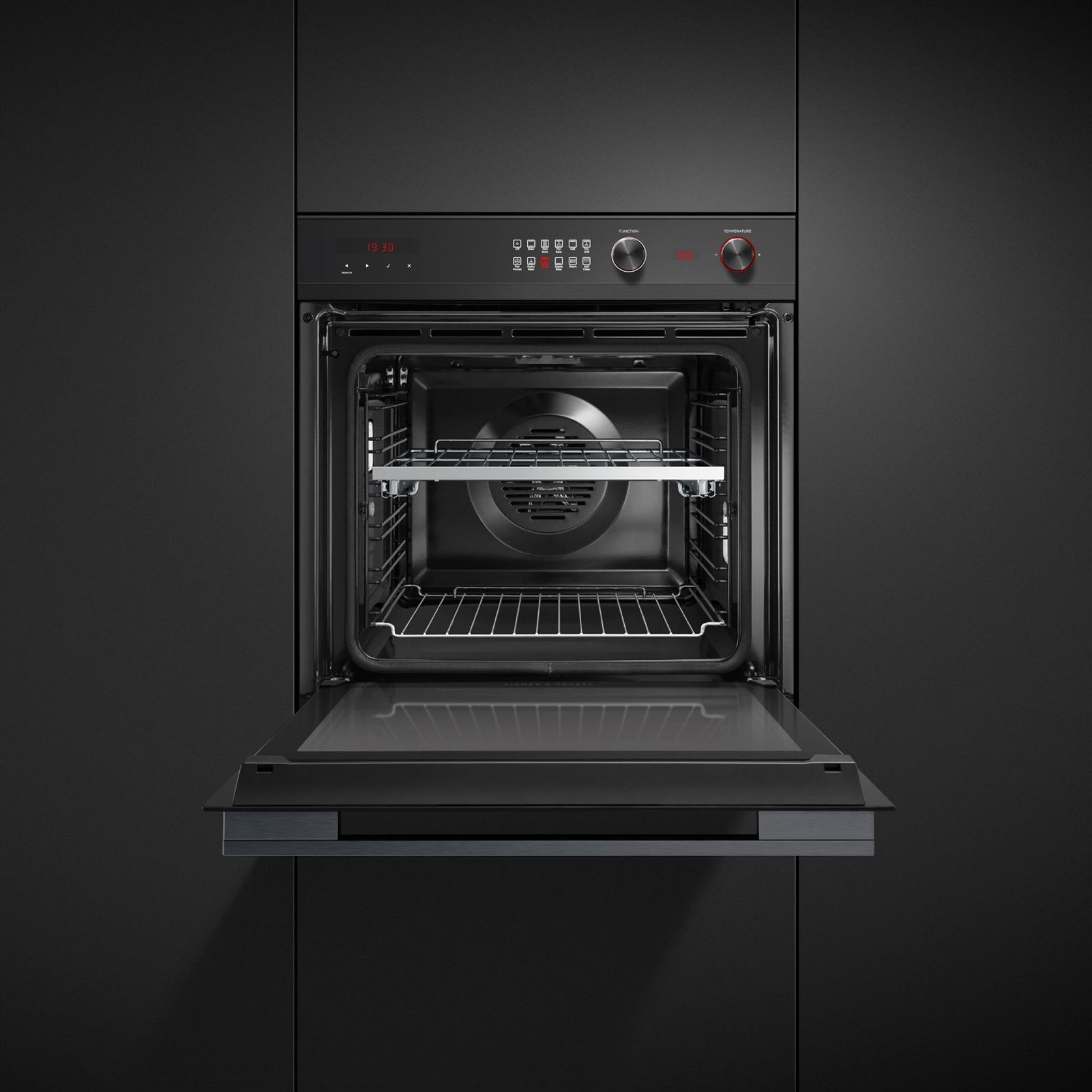 Oven, 60cm, 11 Function, Self-cleaning, Black gallery detail image