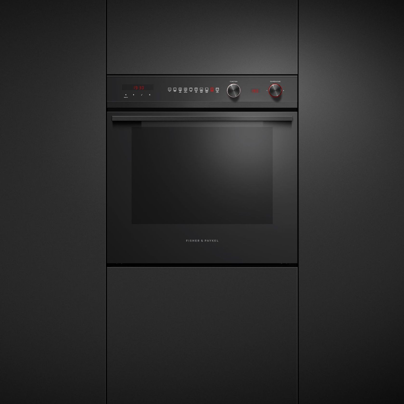 Oven, 60cm, 9 Function, Self-cleaning, Black gallery detail image