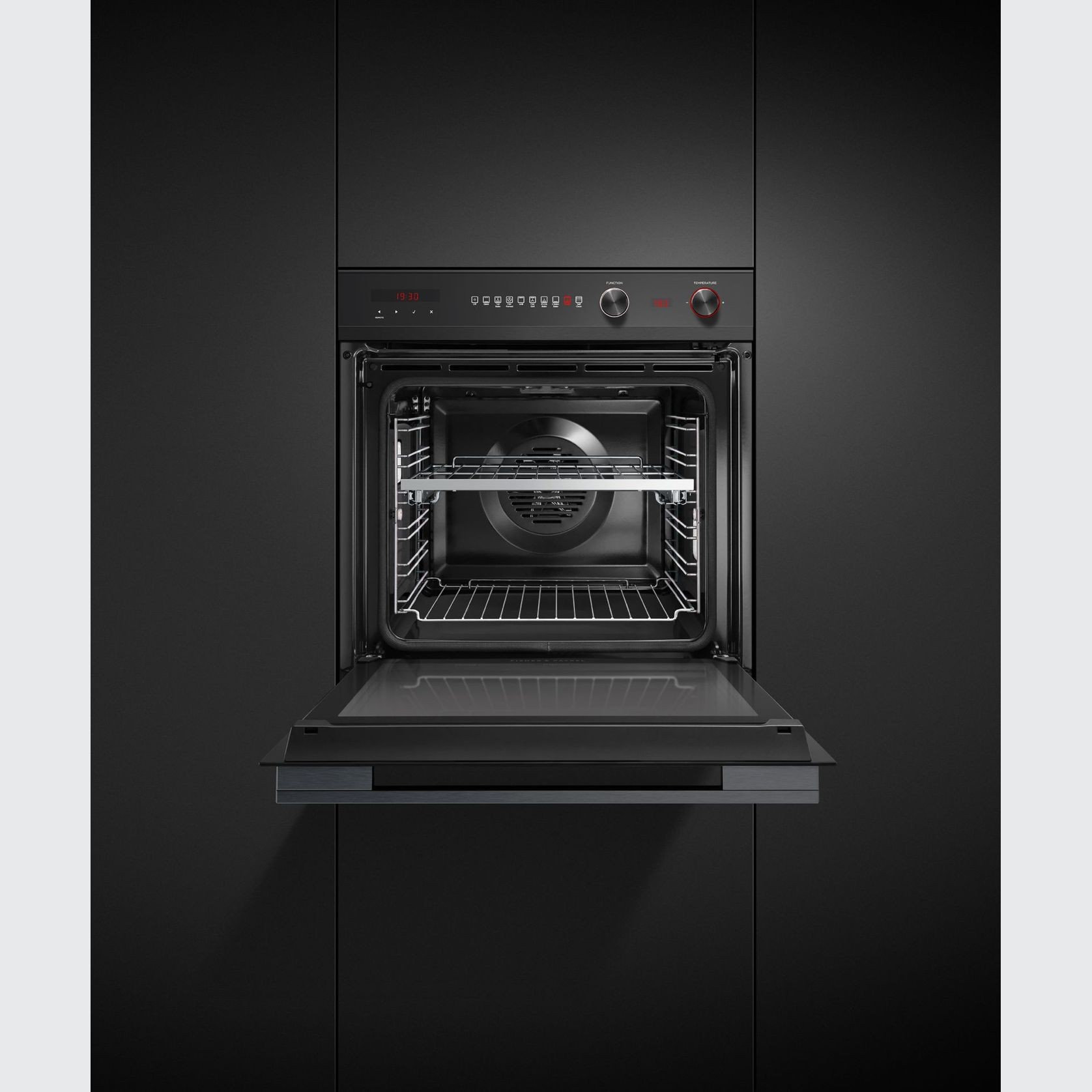 Oven, 60cm, 9 Function, Self-cleaning, Black gallery detail image